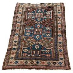 Antique Persian Caucasian Oriental Wool Rug 3' x 5' Circa 1920