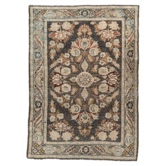 Antique Persian Dargazin Mat with Floral Sprays, circa 1920s