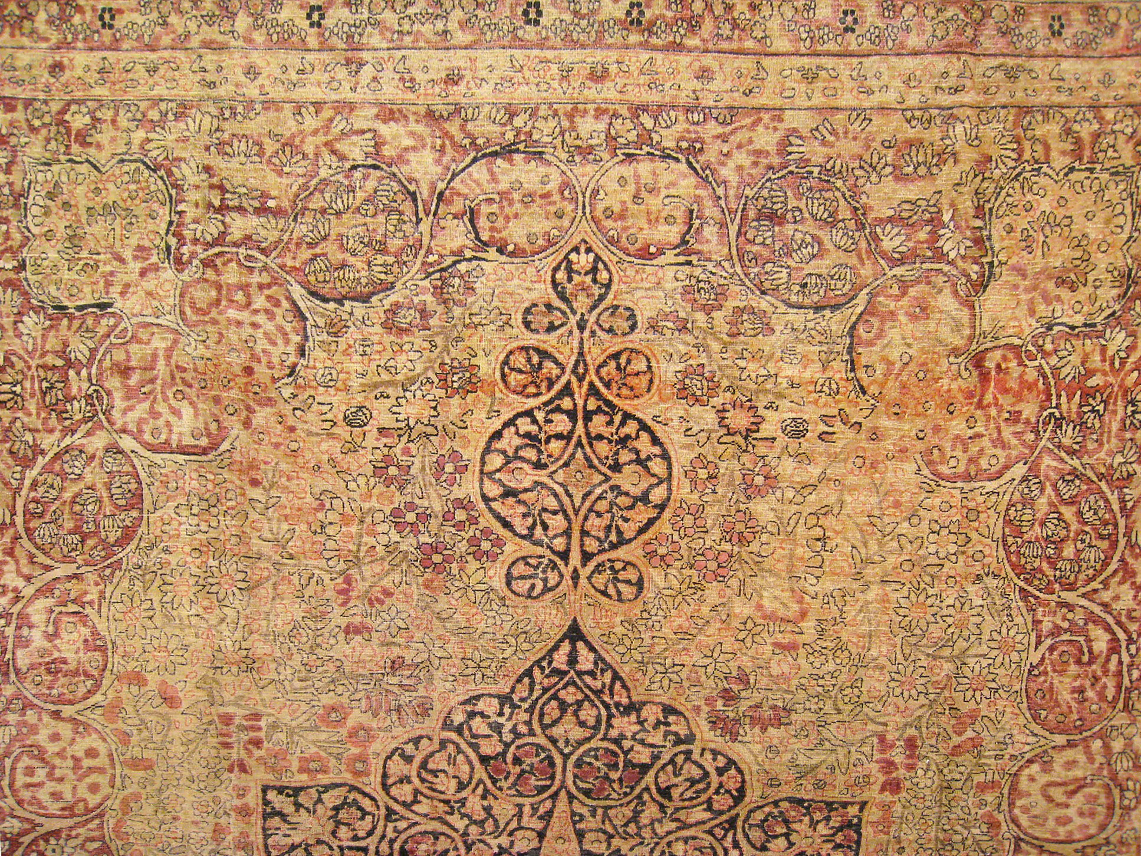 Antique Persian Decorative Oriental Lavar Rug in Large Size  For Sale 5