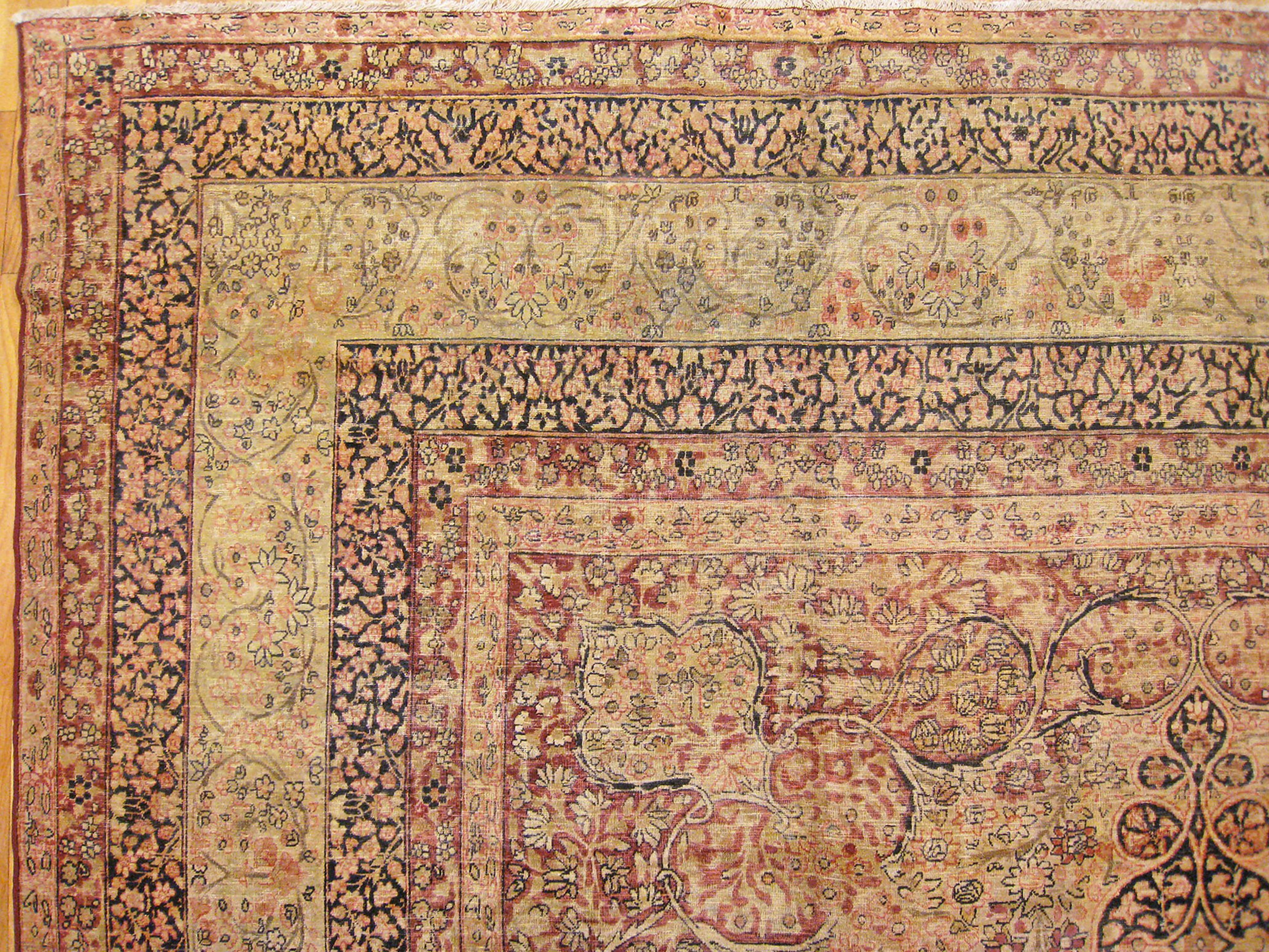 Antique Persian Decorative Oriental Lavar Rug in Large Size  For Sale 6
