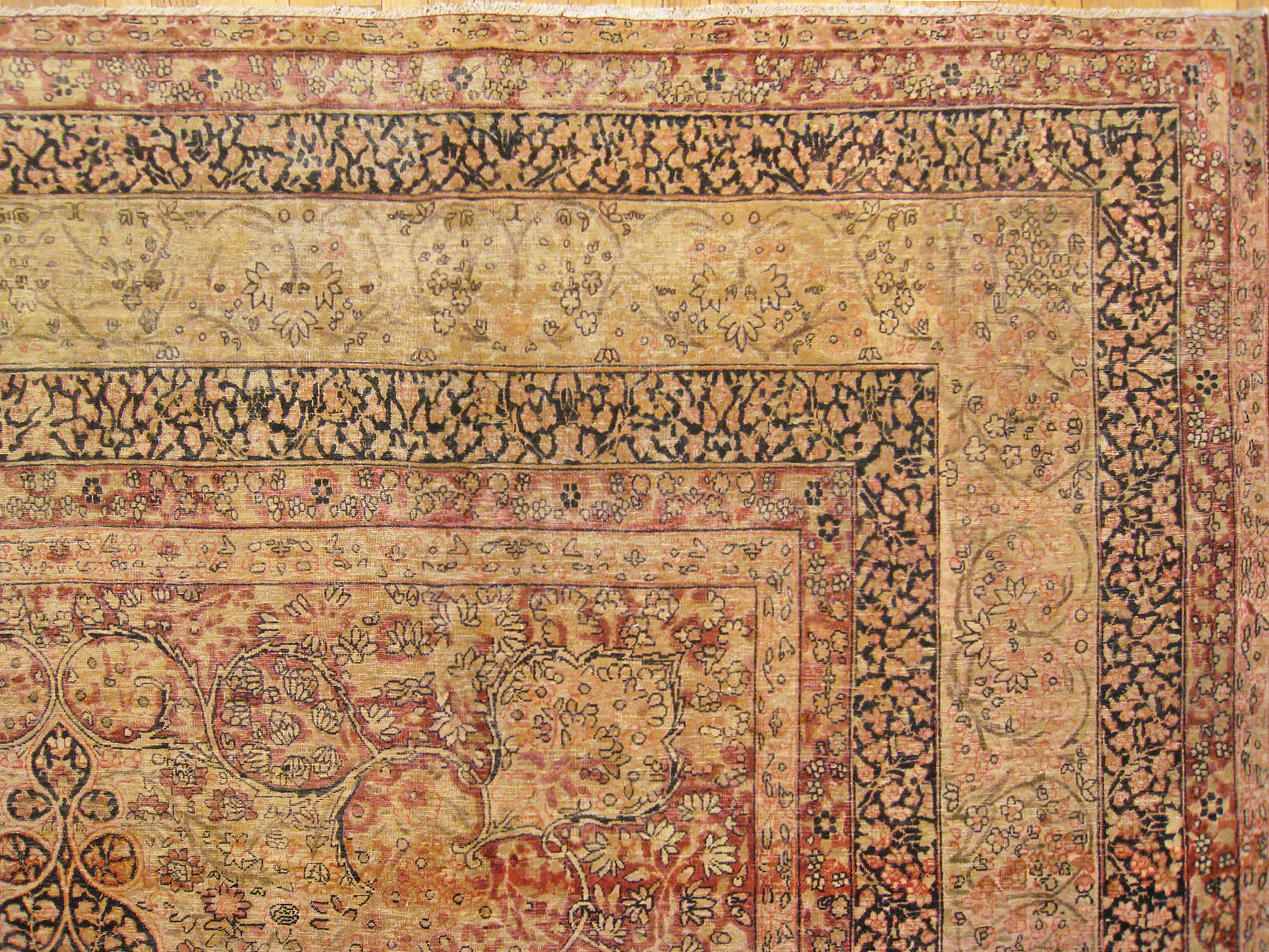 Antique Persian Decorative Oriental Lavar Rug in Large Size  For Sale 7