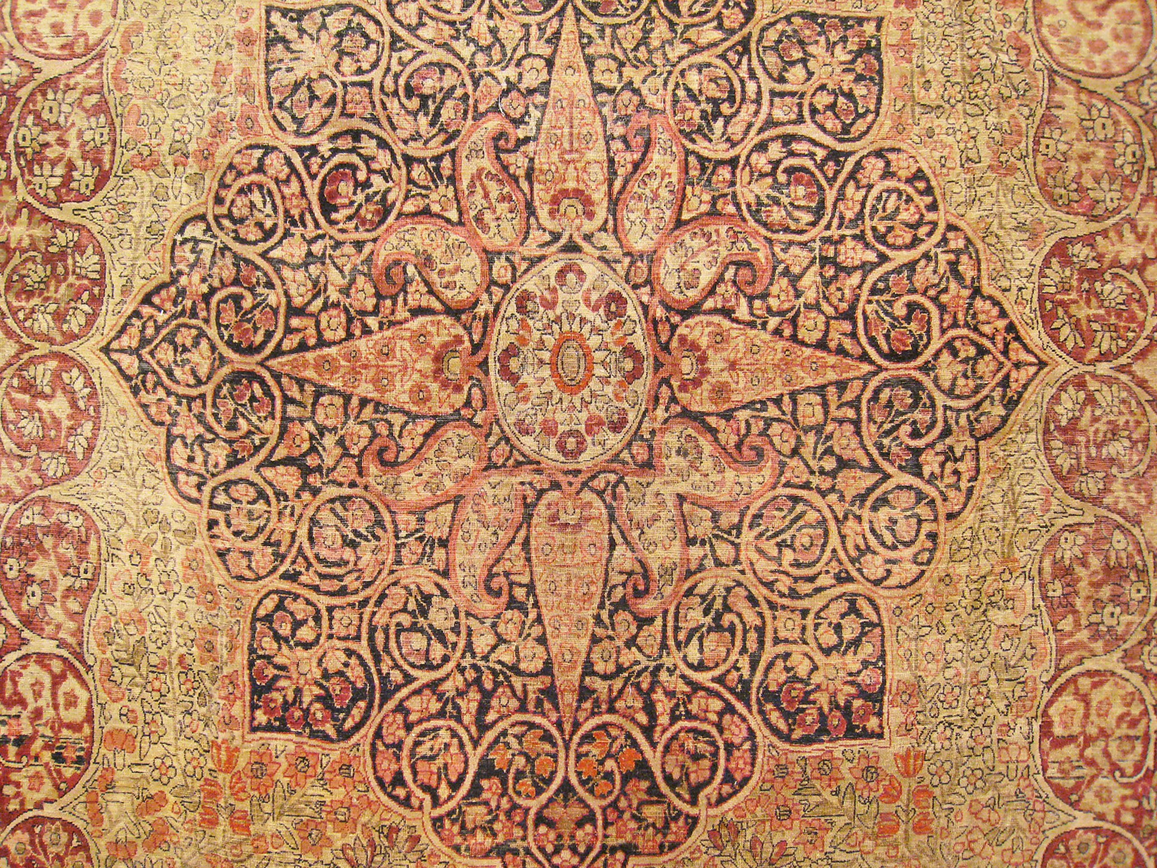 Antique Persian Decorative Oriental Lavar Rug in Large Size  For Sale 3