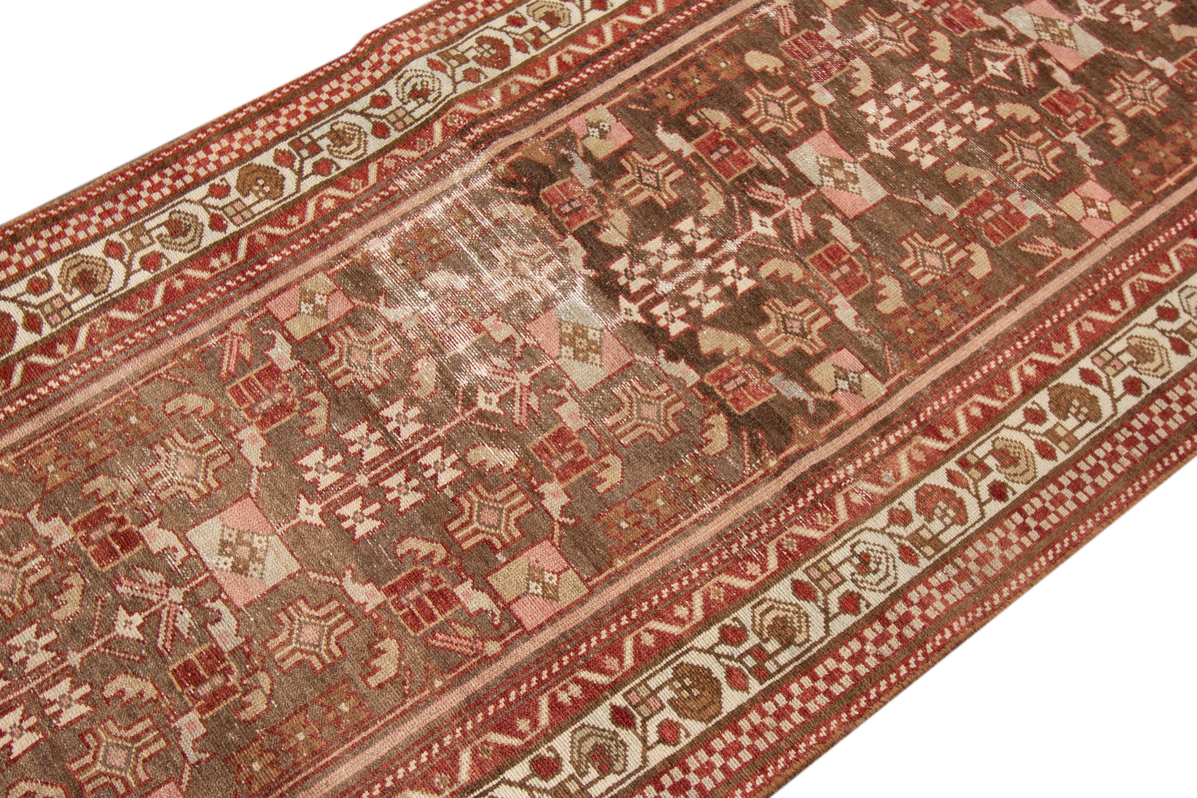 Antiker persischer Distressed-Läufer, Vintage im Angebot 3
