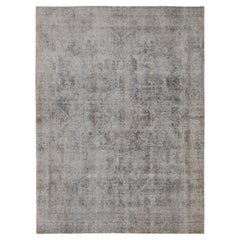 Antique Persian Distressed Wool Rug 8'8''x11'10''