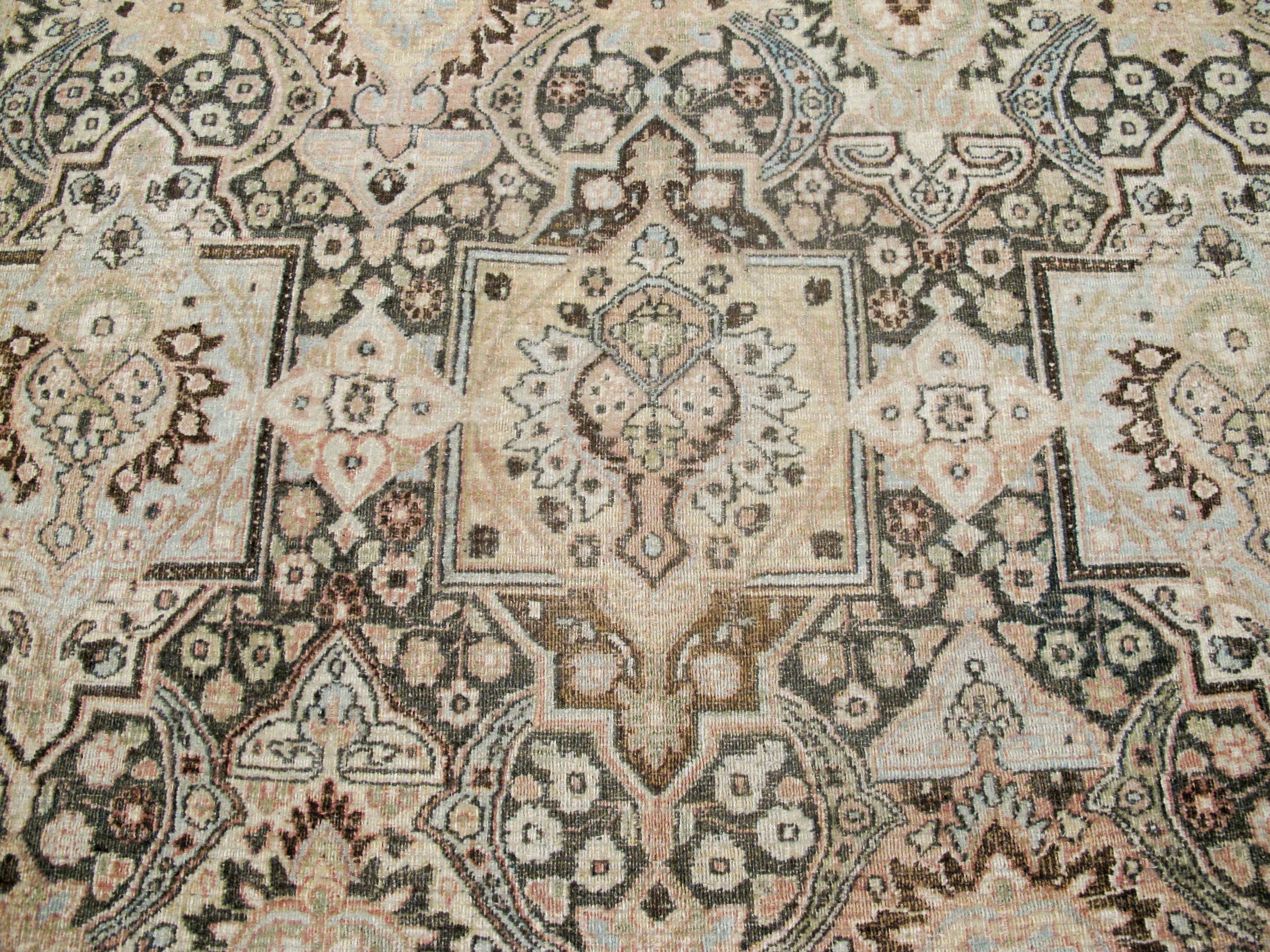 Antique Persian Dorokhsh Carpet For Sale 4