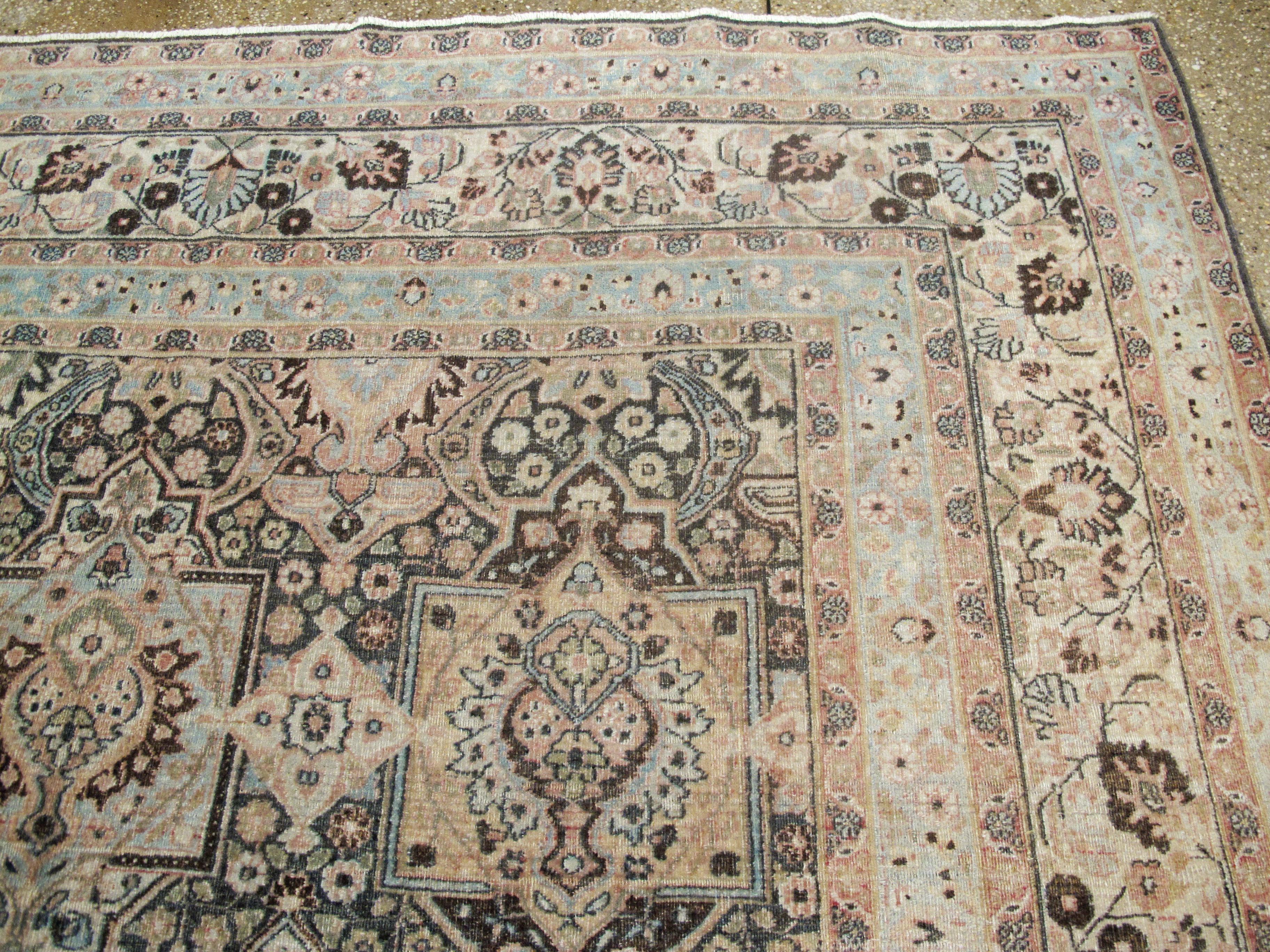 Antique Persian Dorokhsh Carpet For Sale 1