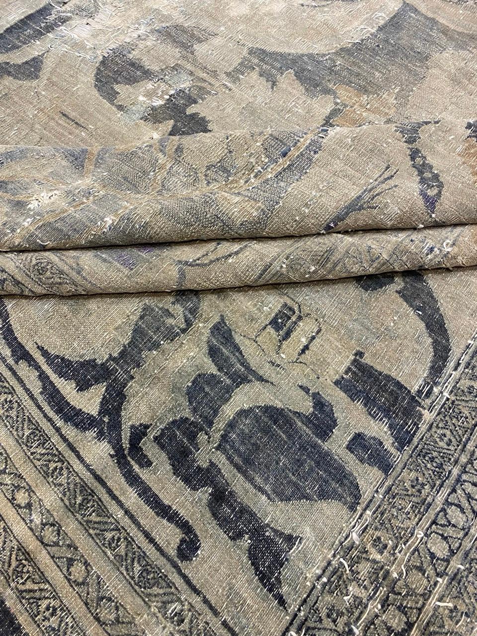 Antiker persischer Dorokhsh-Teppich (Handgewebt) im Angebot