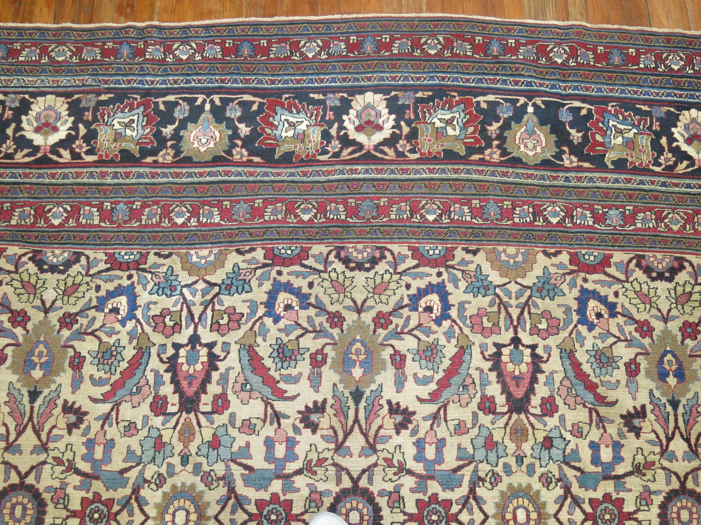 Late 19th Century Antique Persian Doroksh Carpet For Sale 3