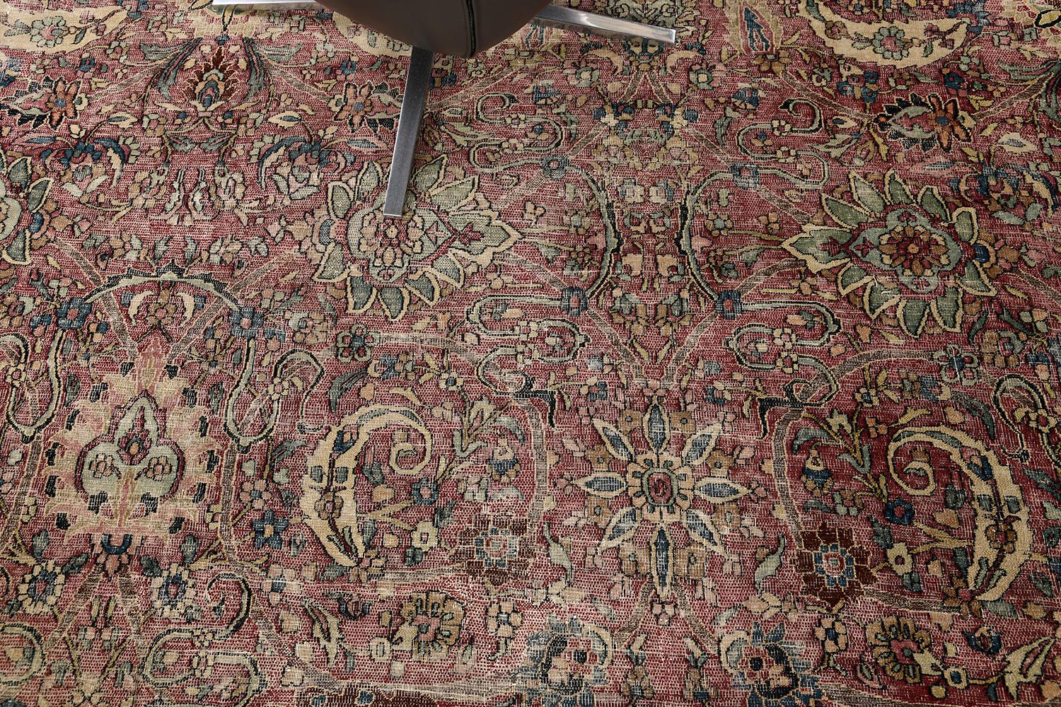 Antique Persian Doroksh In Good Condition For Sale In WEST HOLLYWOOD, CA
