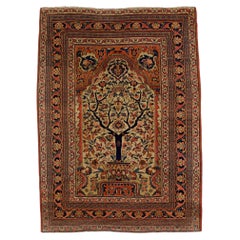 Tappeto antico persiano Doroksh 4'2" x 5'7"