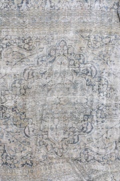 Neutral Oversize Antique Persian Rug
