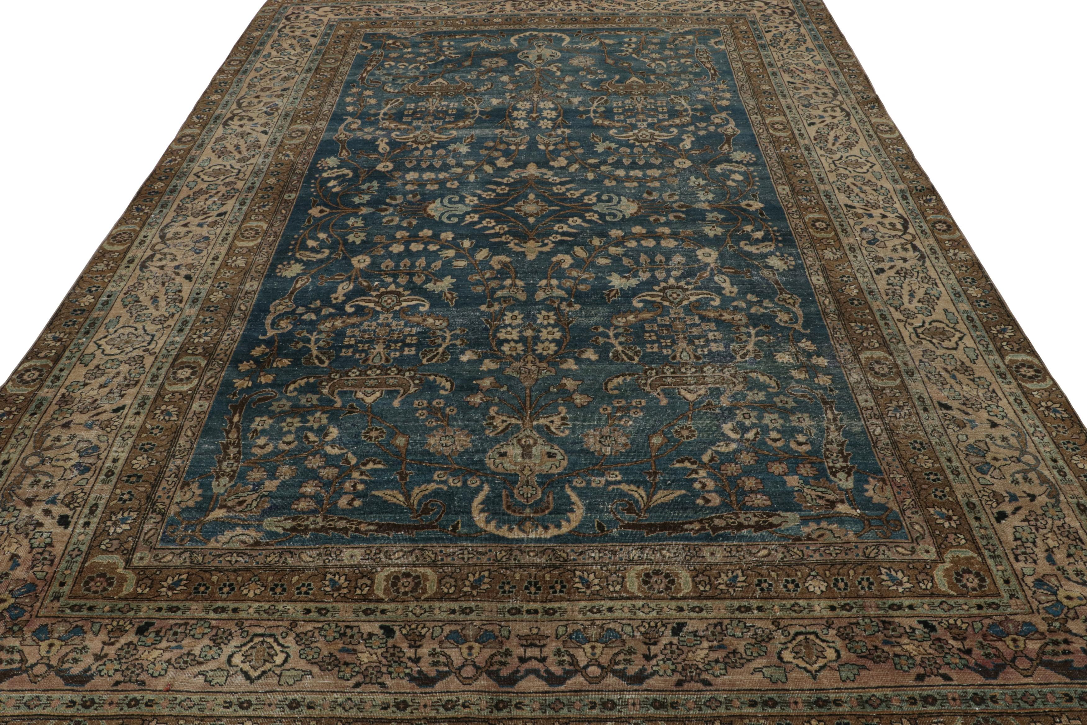 Hand-Knotted Antique Persian Doroksh Rug, with Floral Patterns, from Rug & Kilim For Sale