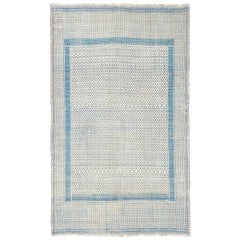 Antique Persian Embroidered Flat-Weave Rug