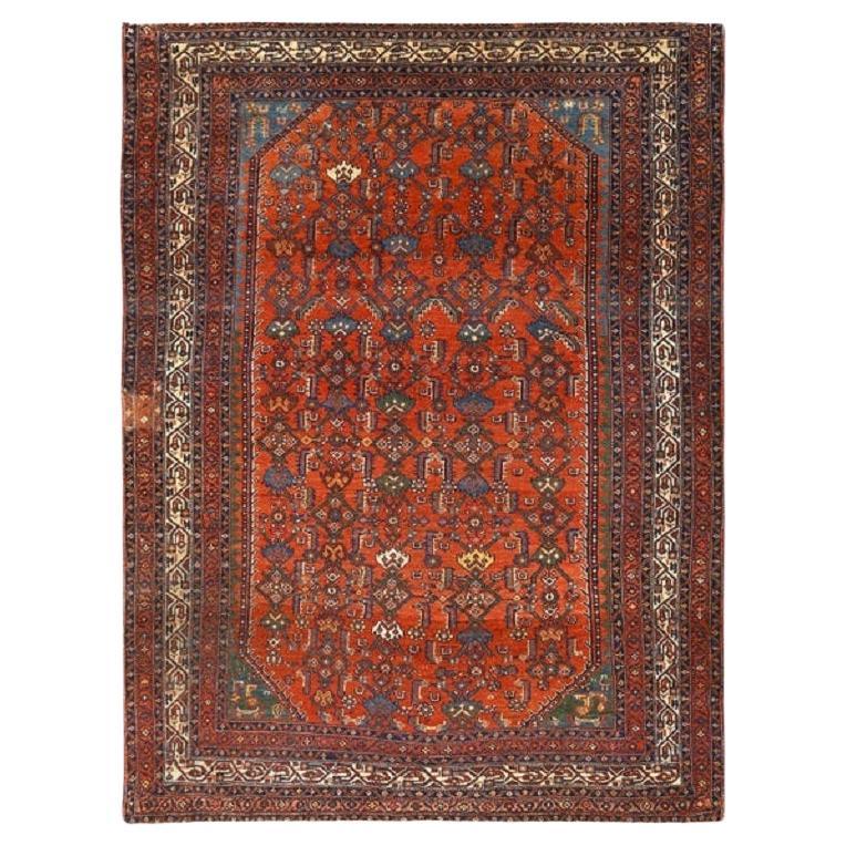 Tapis persan ancien Enjelas - Taille : 6'6x4'10