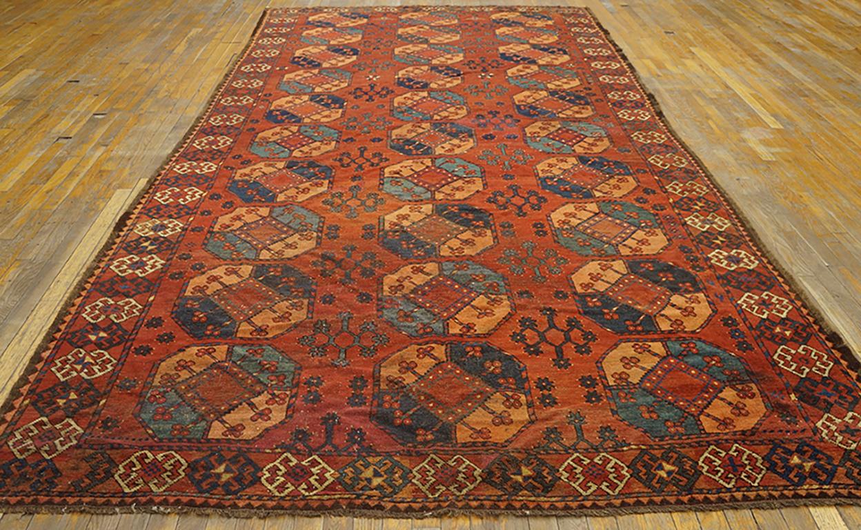 Russian 19th Century Central Asian Ersari Gallery Carpet ( 6'8