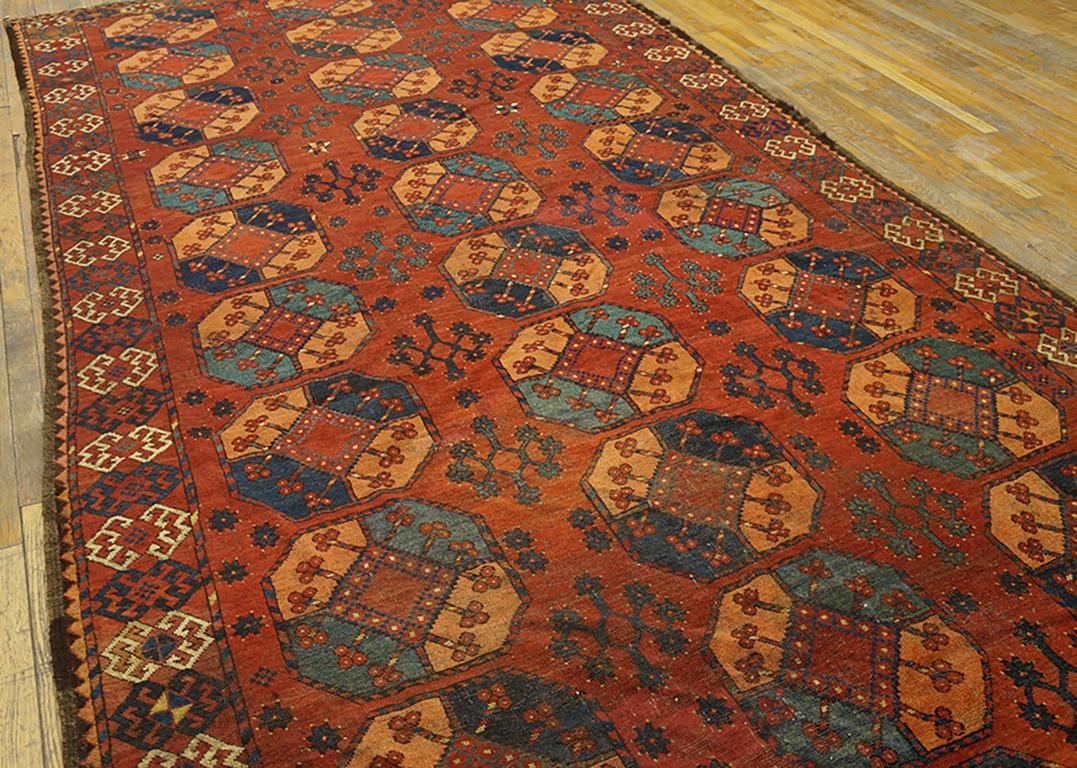 19th Century Central Asian Ersari Gallery Carpet ( 6'8