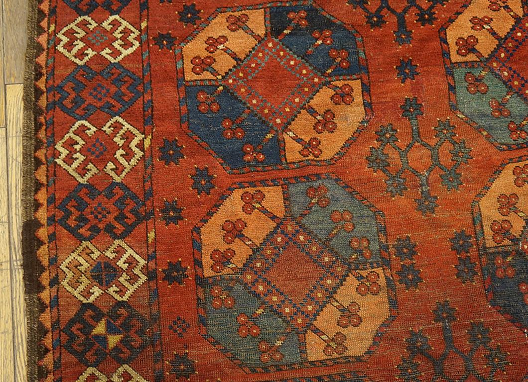 Late 19th Century 19th Century Central Asian Ersari Gallery Carpet ( 6'8