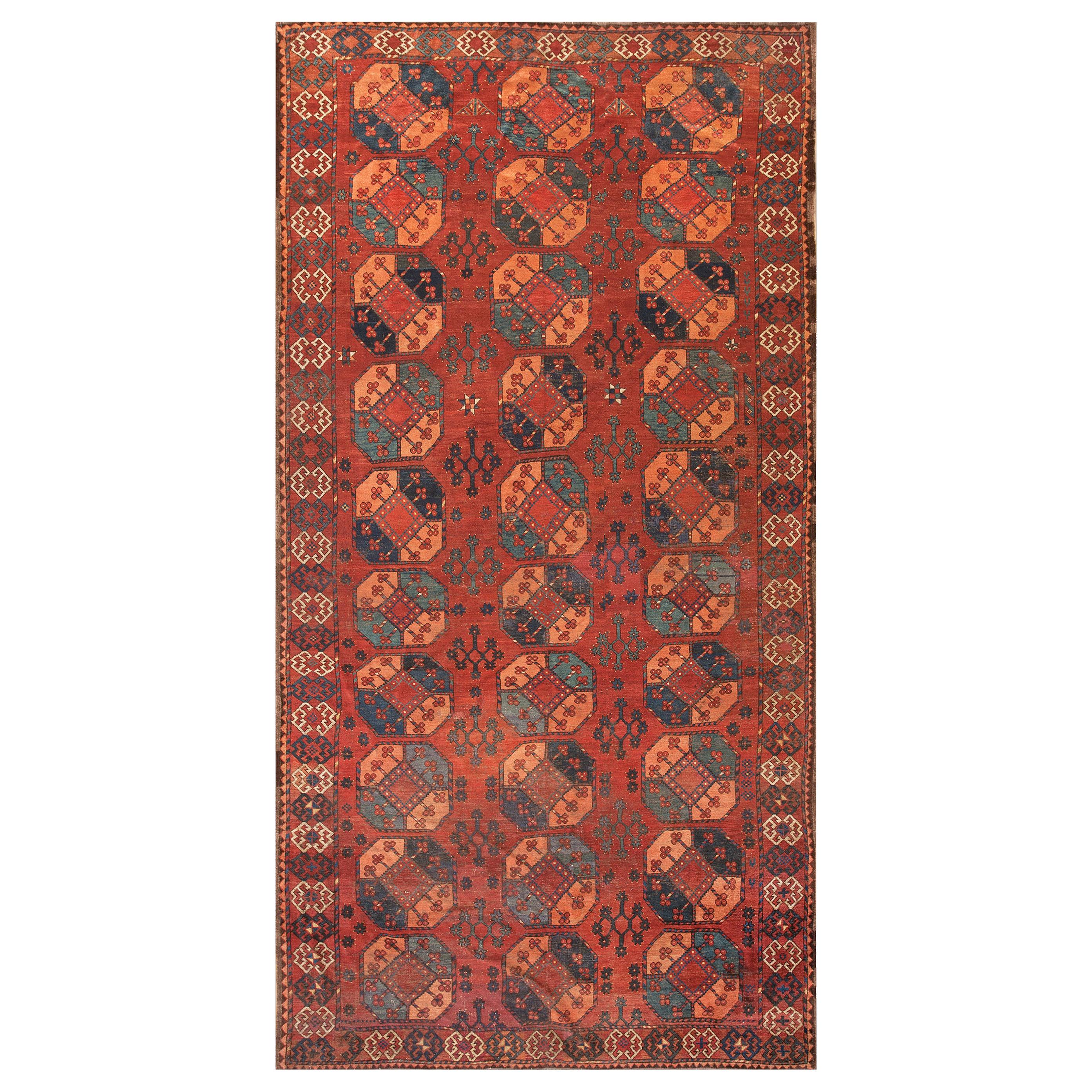 19th Century Central Asian Ersari Gallery Carpet ( 6'8" x 13' - 203 x 396 )