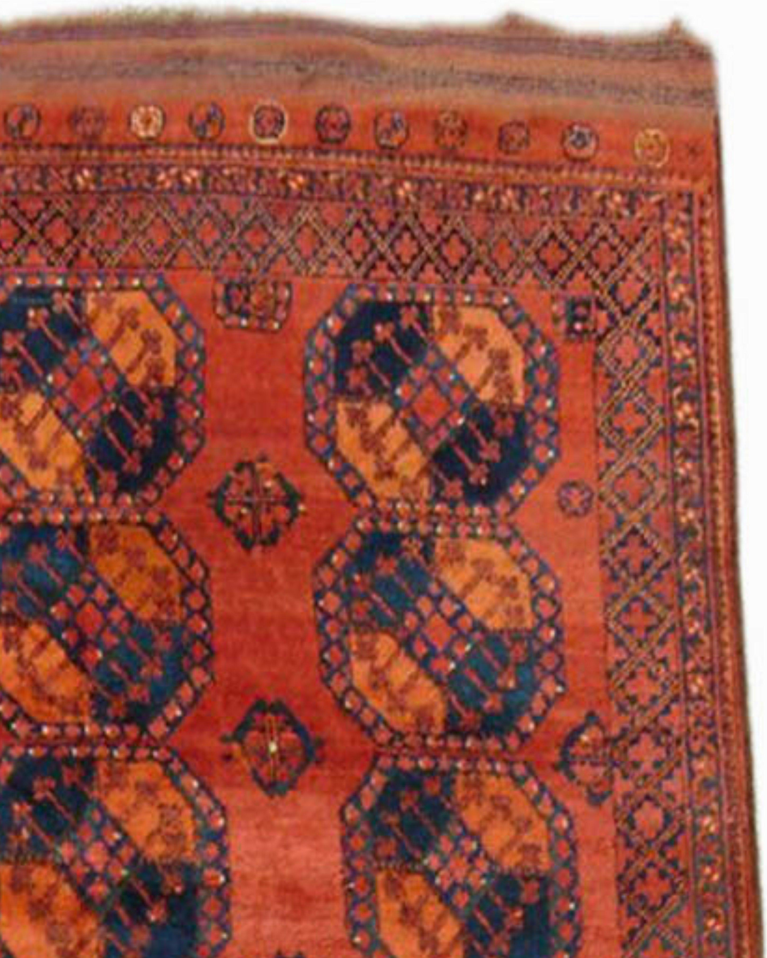 Antique Persian Ersari Main Carpet, 19th Century

Additional Information:
Dimensions: 8'9