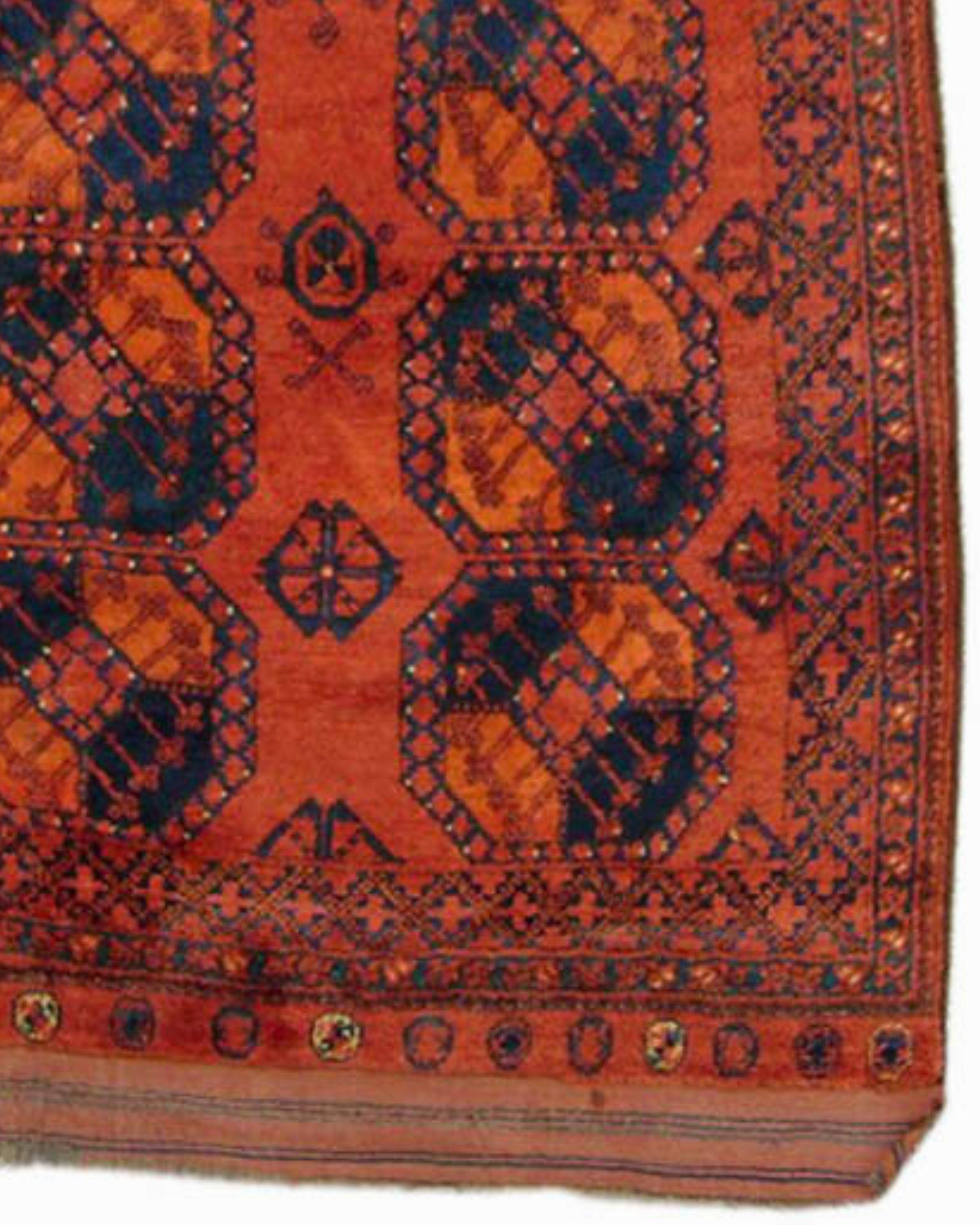 Antique Persian Ersari Main Carpet, 19th Century In Good Condition For Sale In San Francisco, CA