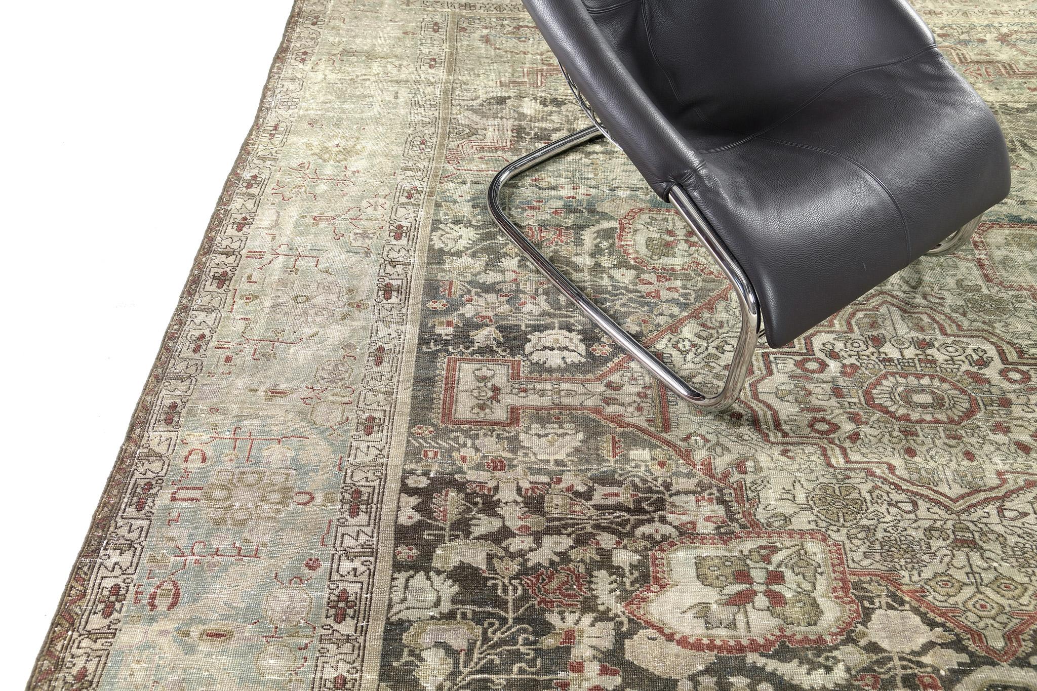 Antike persische Farahan 30187 (Persisch) im Angebot