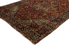 The Regal Axis: An Antique Persian Farahan Masterpiece of Stately Elegance