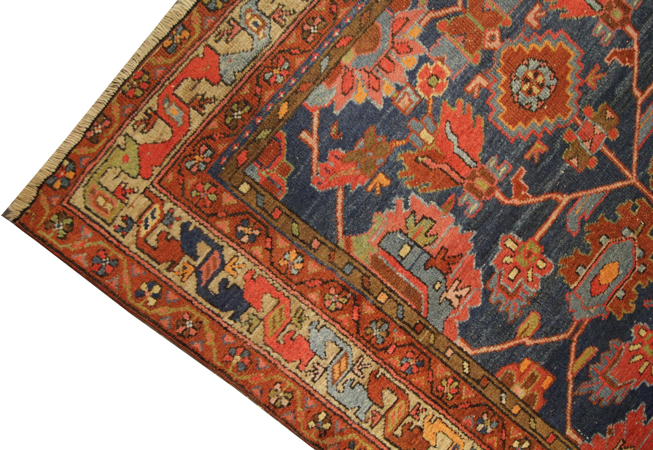 Antiker kaukasischer Teppich, handgefertigt, All Over Design, Wohnzimmerteppich, CHR79 (Hollywood Regency) im Angebot