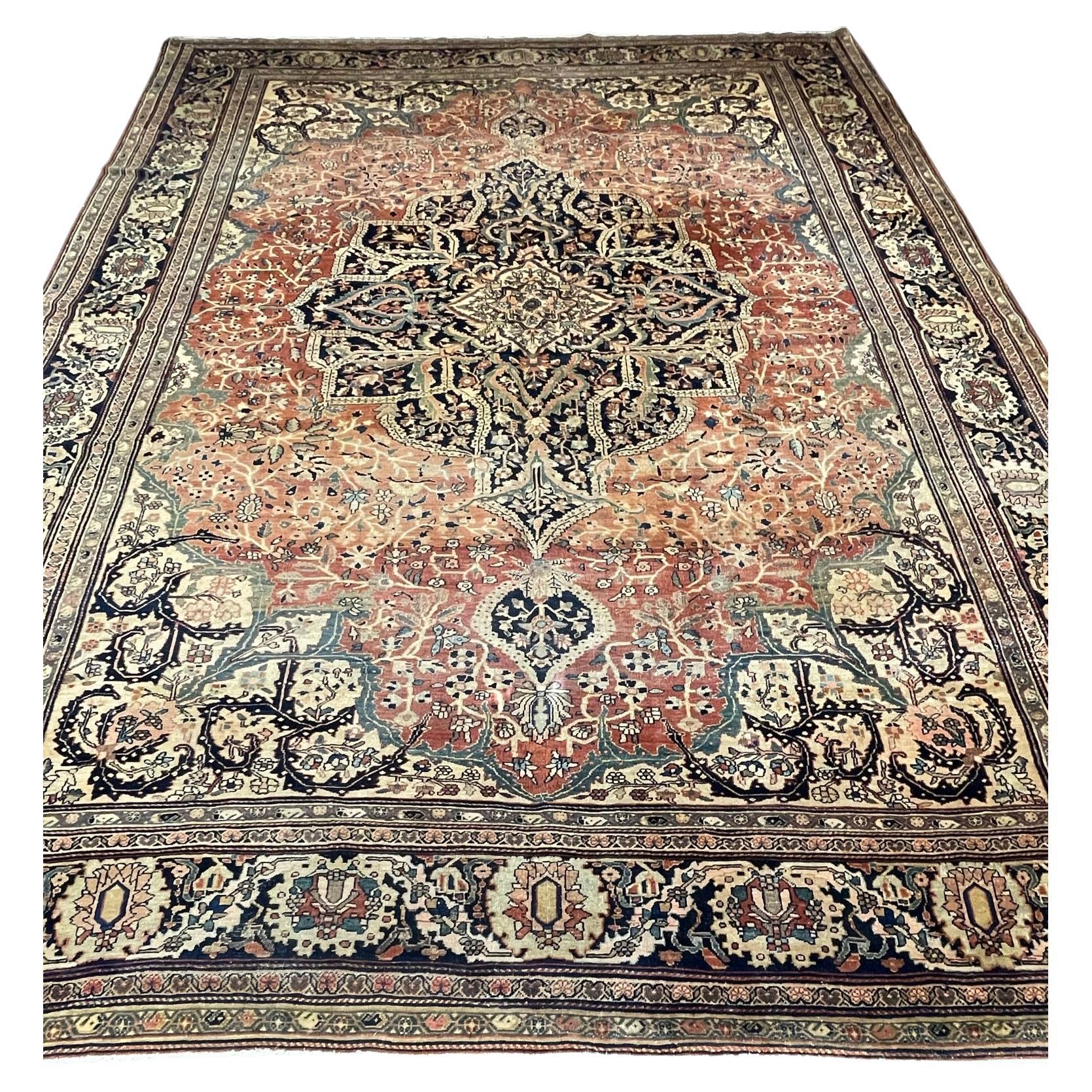 Antique Persian Farahan, circa 1910