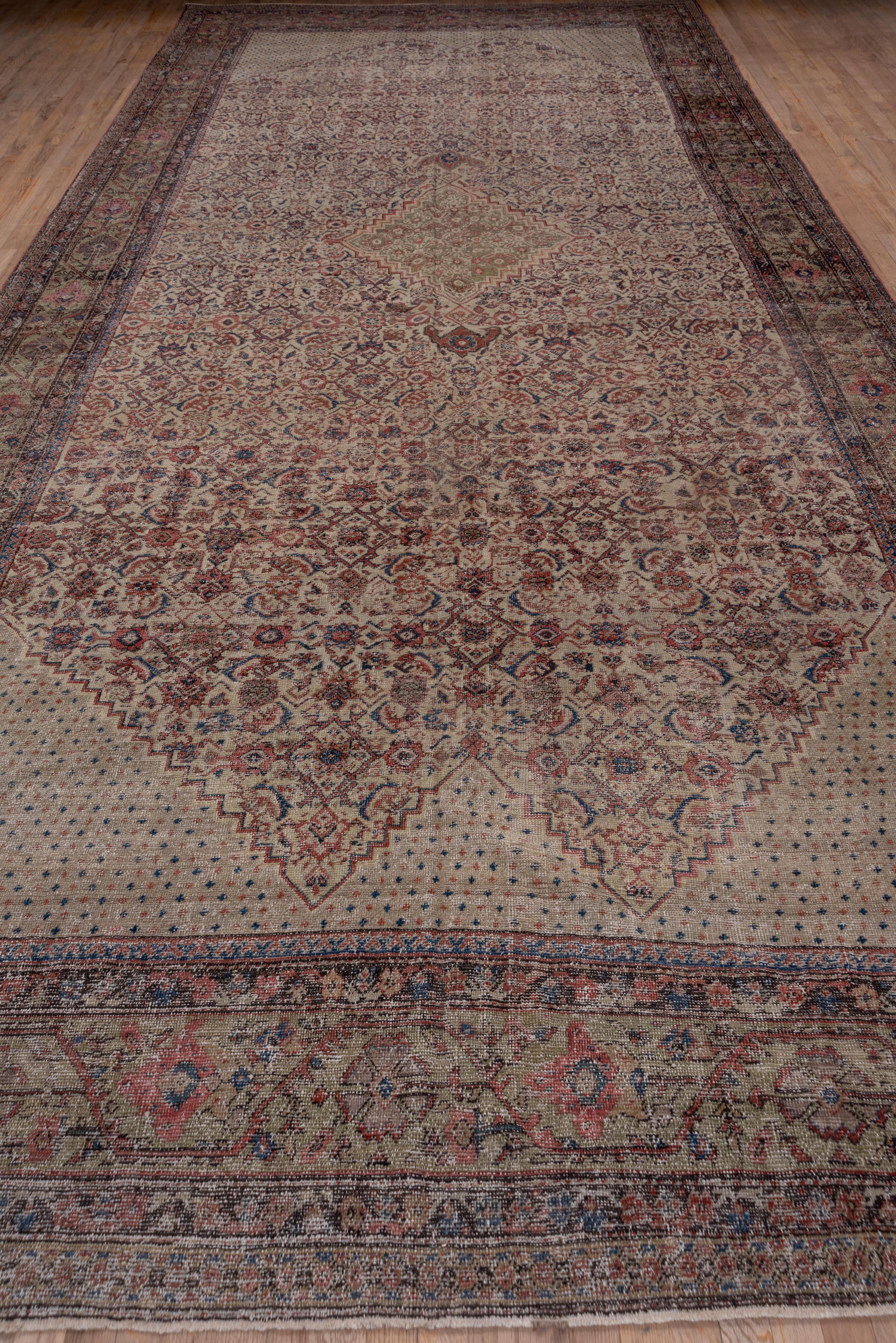 Sarouk Farahan Antique Persian Farahan Gallery Carpet, circa 1910s For Sale