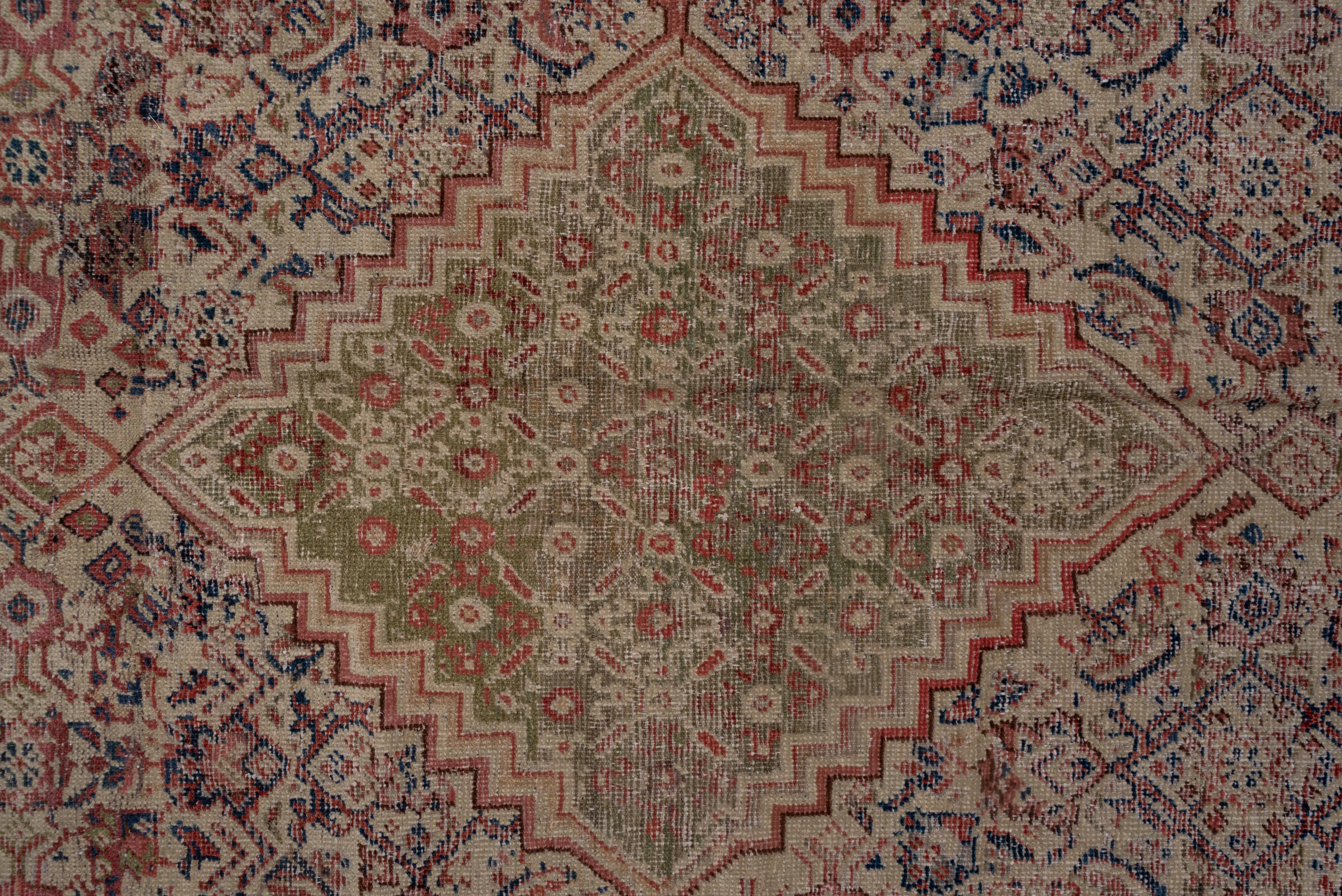 Hand-Knotted Antique Persian Farahan Gallery Carpet, circa 1910s For Sale