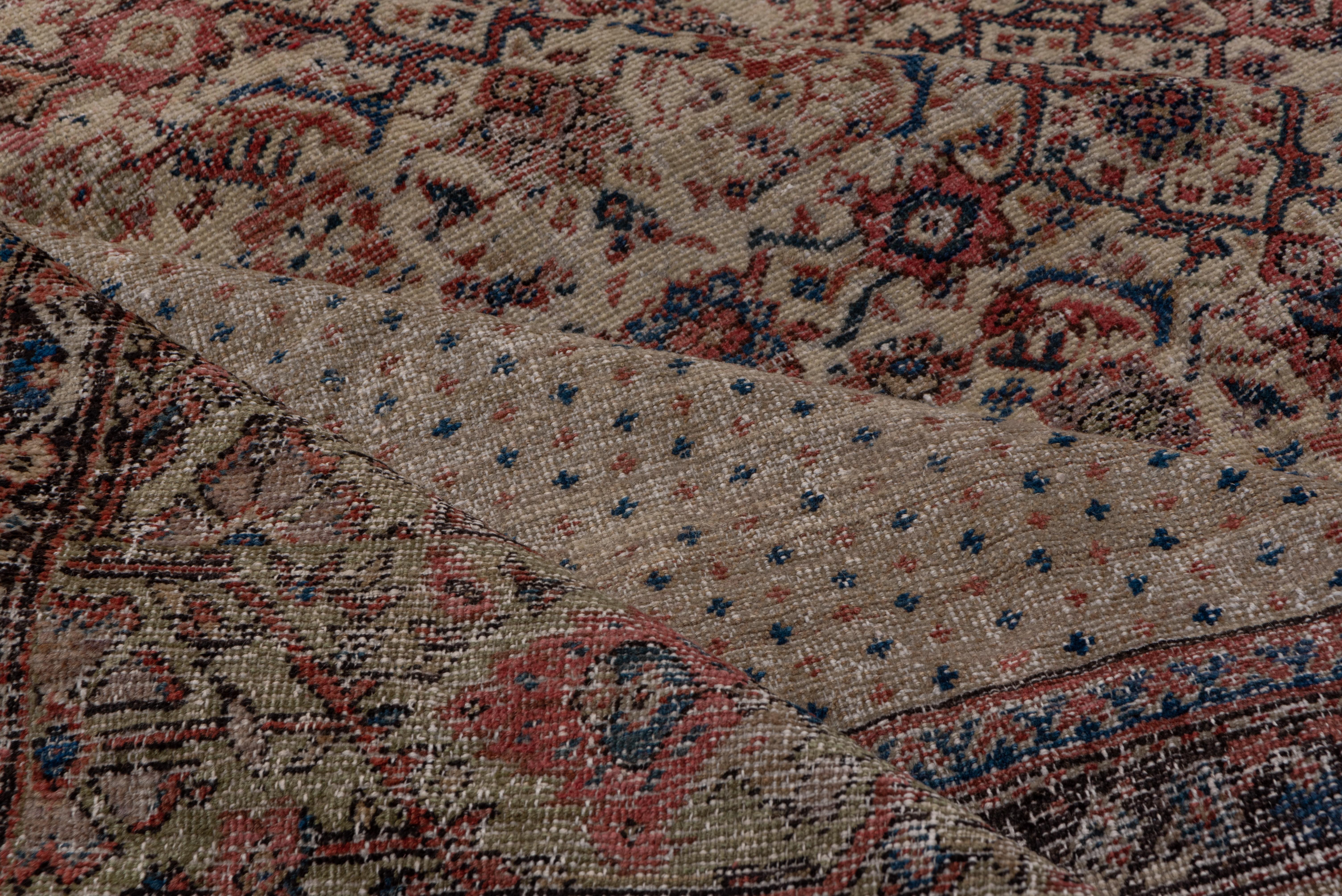 Wool Antique Persian Farahan Gallery Carpet, circa 1910s For Sale
