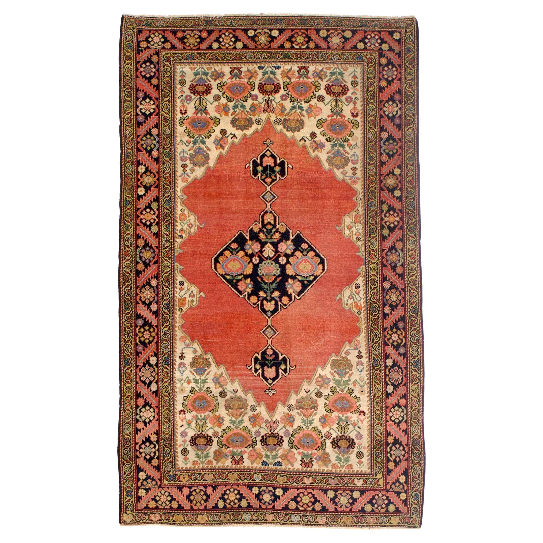 Antique Persian Farahan Rug 3’10" x 6’6"