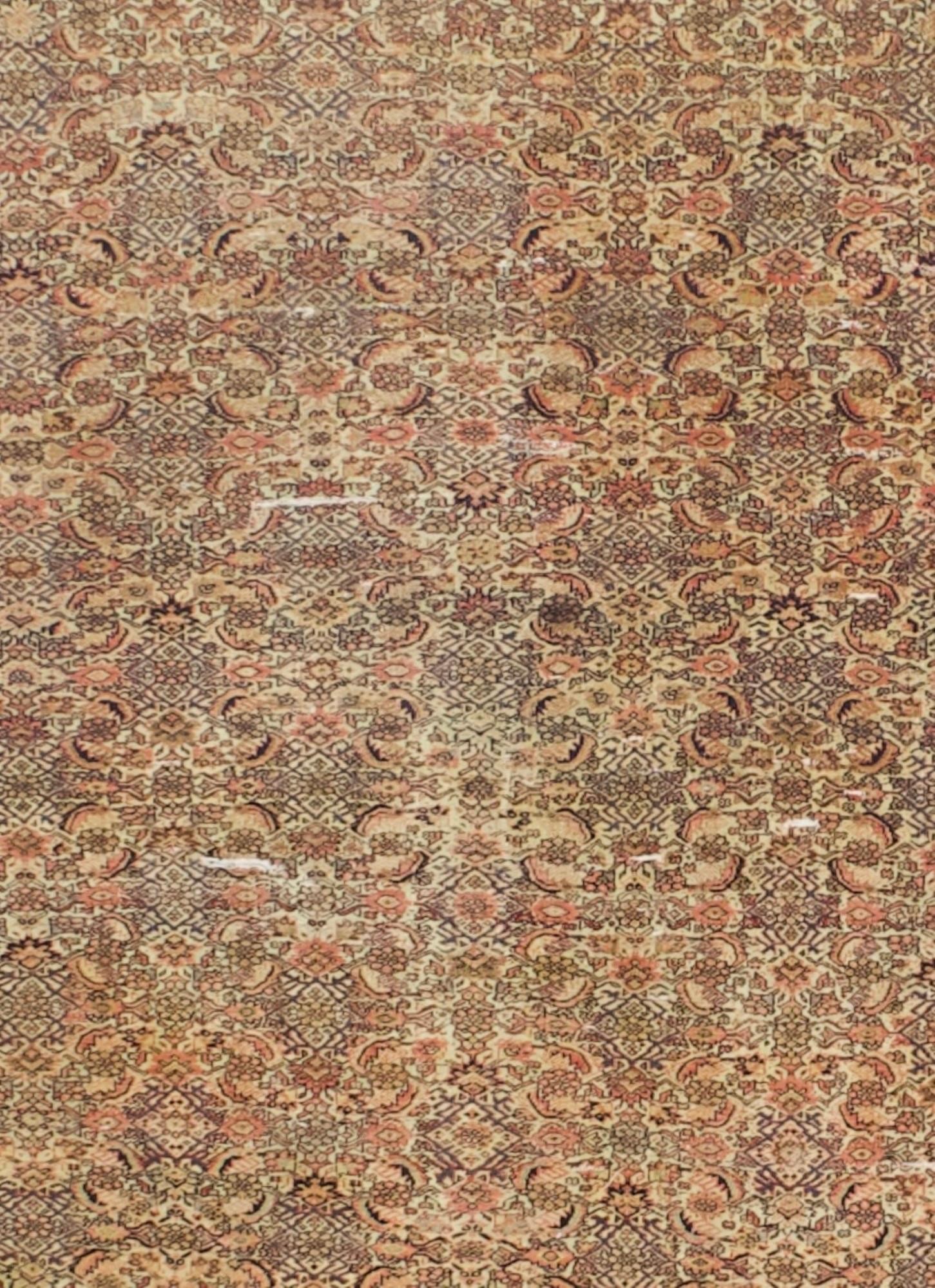Antiker persischer Farahan Teppich 3'9