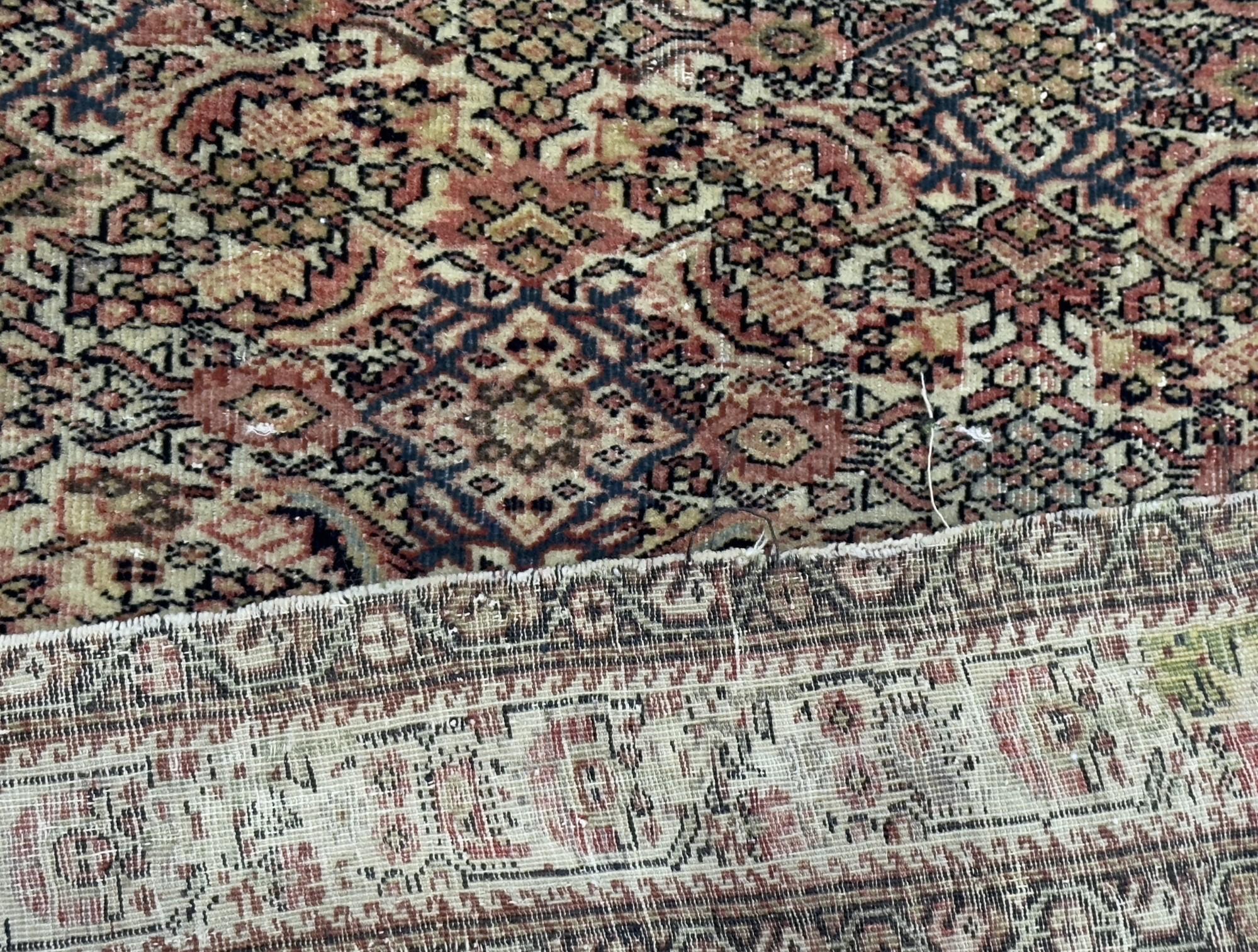 Antiker persischer Farahan Teppich 3'9