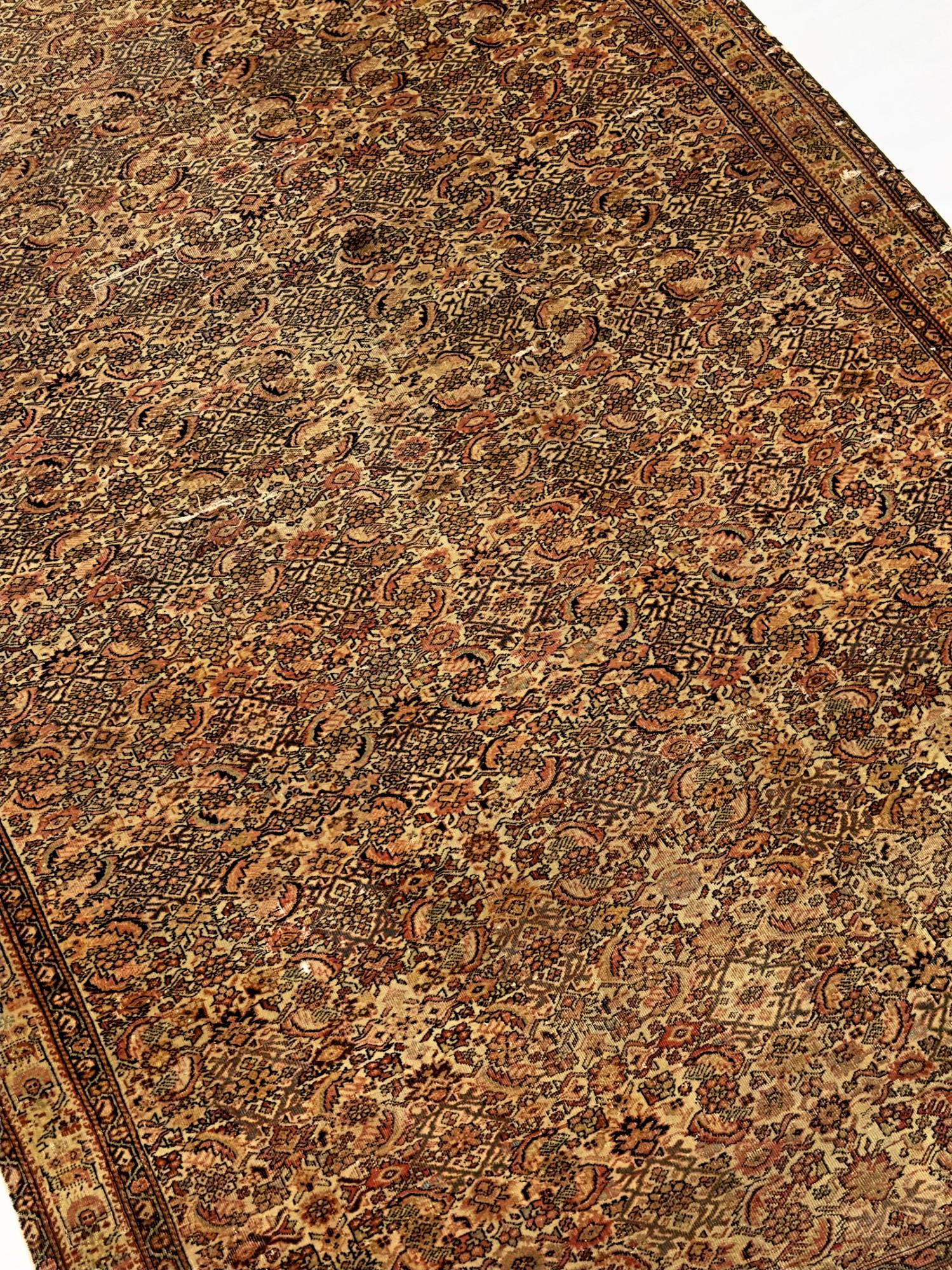 Antiker persischer Farahan Teppich 3'9
