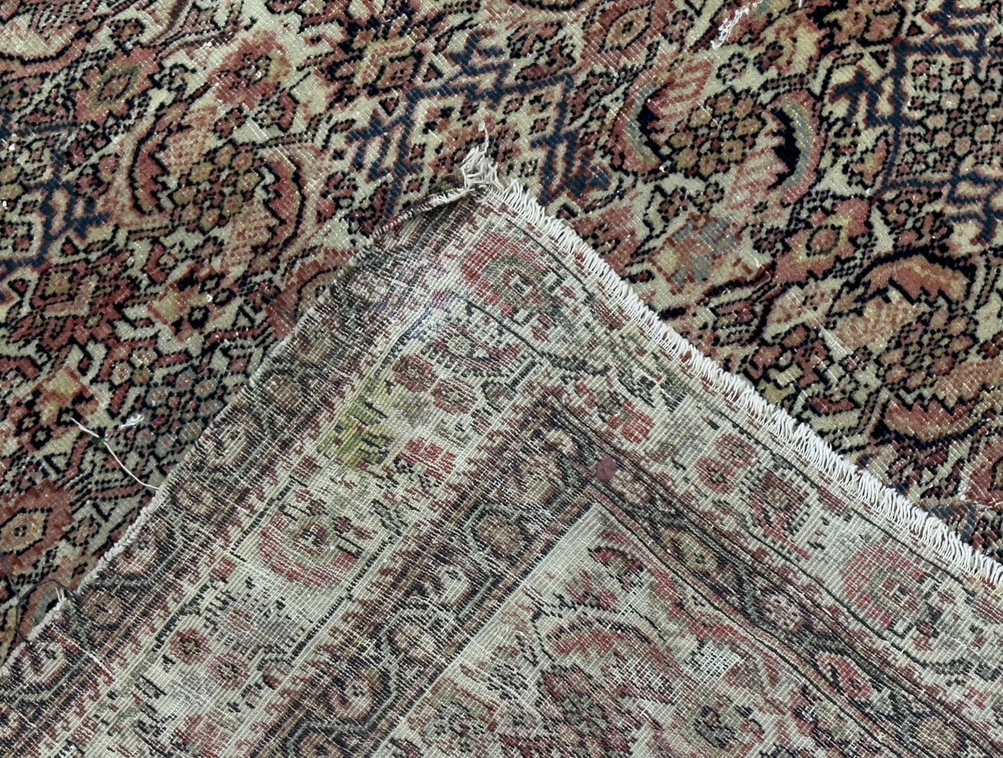 Antiker persischer Farahan Teppich 3'9