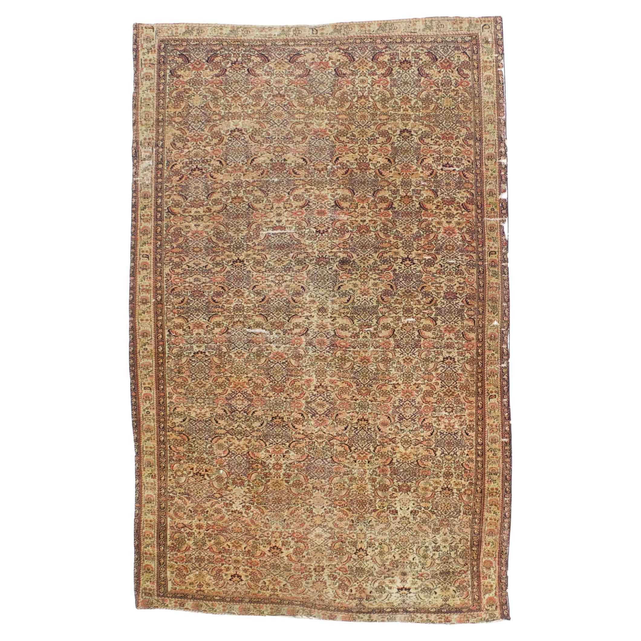 Antiker persischer Farahan Teppich 3'9" x 5'10