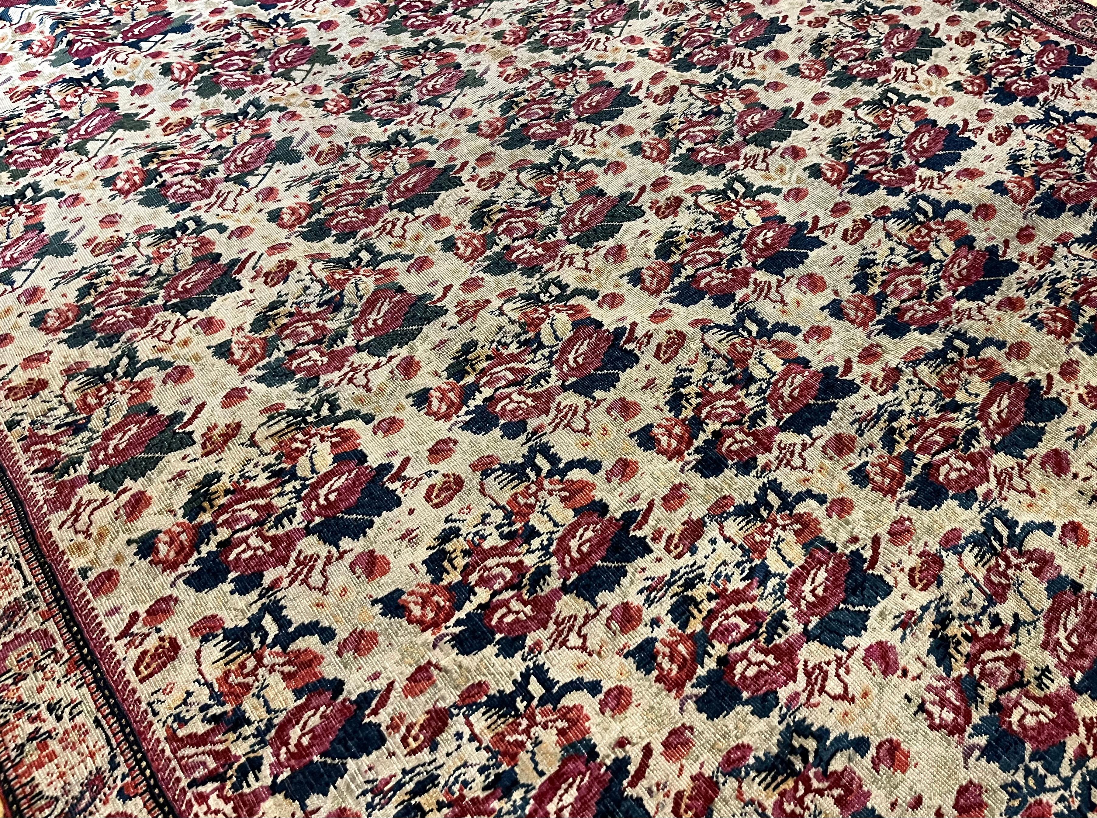 Antike persische Farahan Teppich 4'4