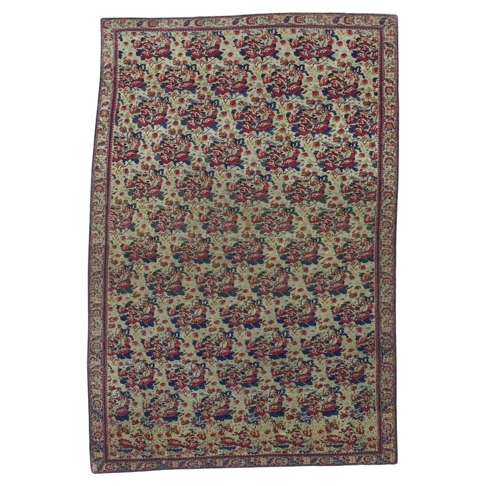 Antique Persian Farahan Rug 4’4" x 6’5"