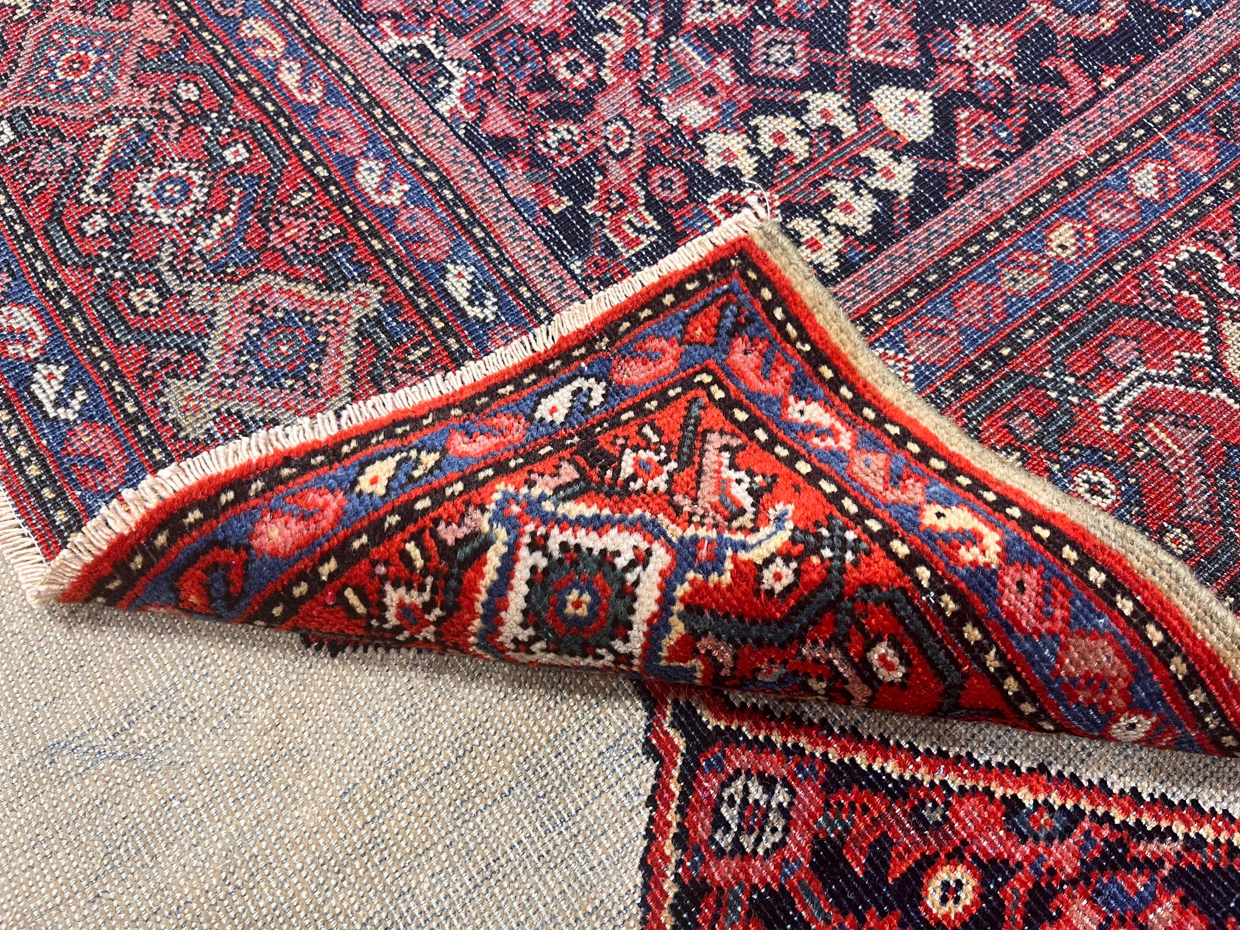Antike persische Farahan Teppich 4'6