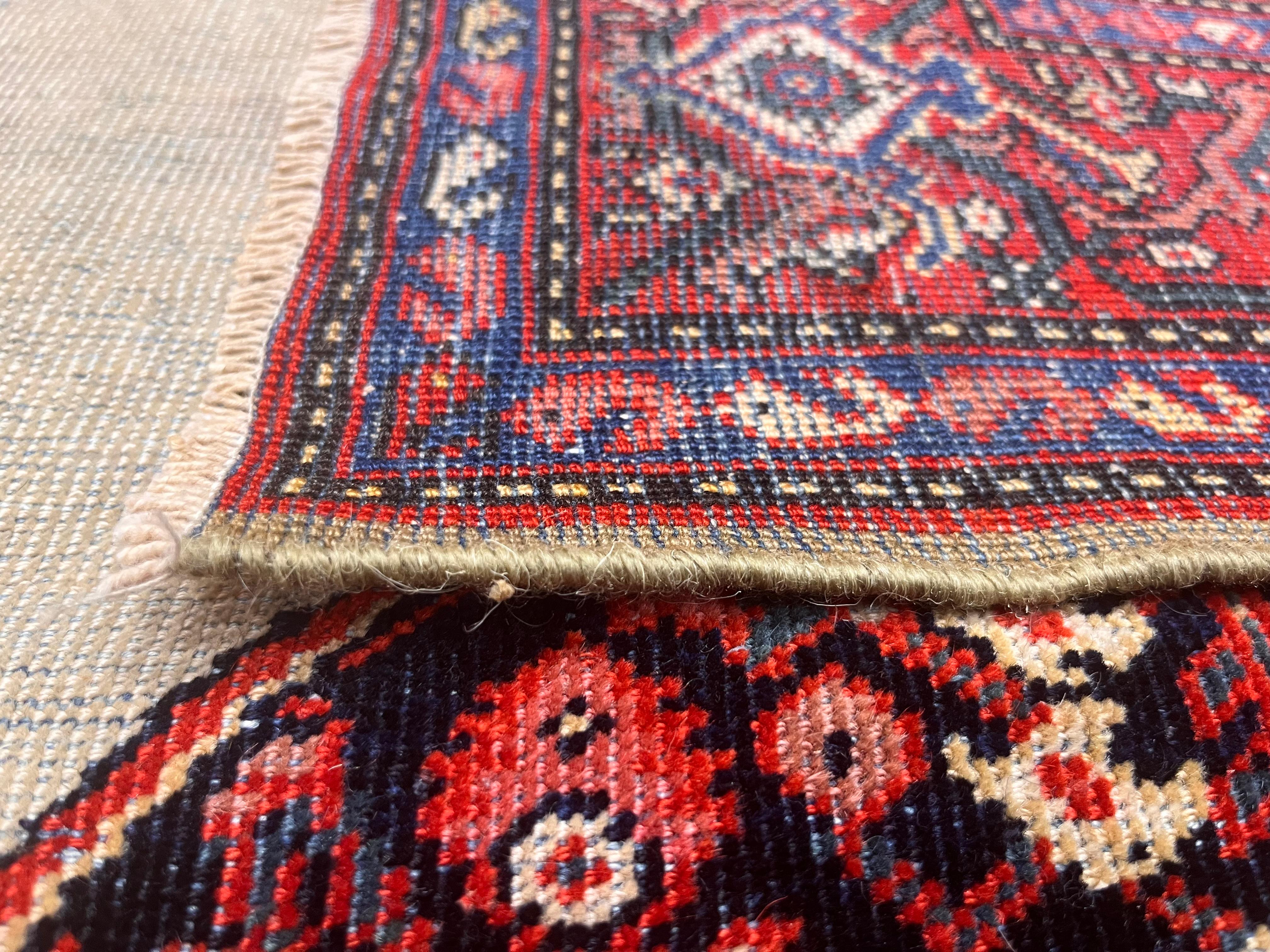Antike persische Farahan Teppich 4'6