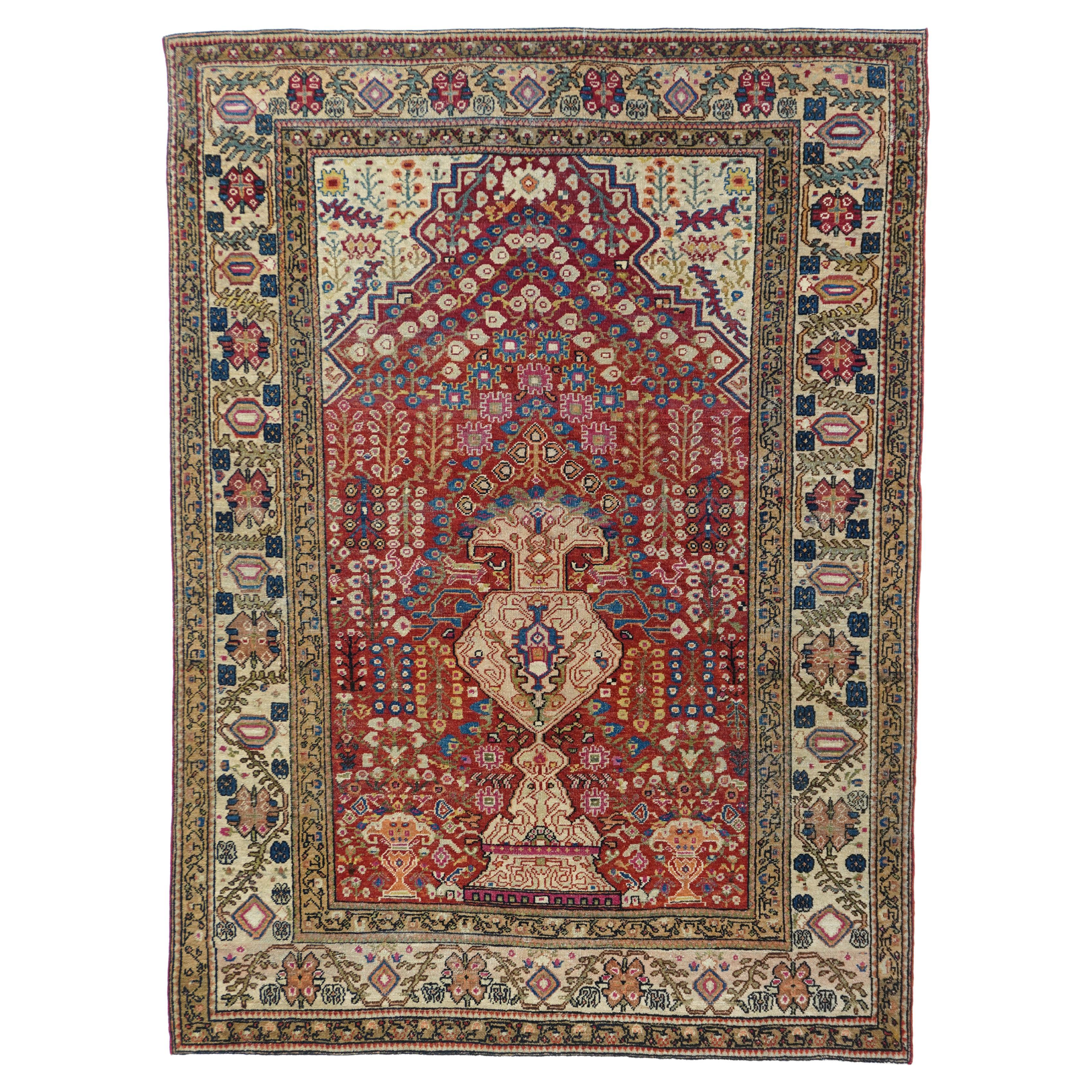 Tappeto antico persiano Farahan 4'9'' x 6'7''
