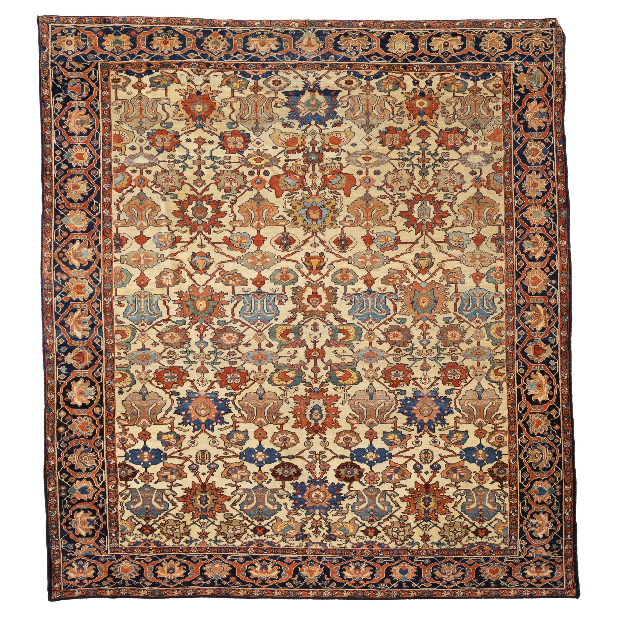 Antiker persischer Farahan Teppich 8'6" x 9'5