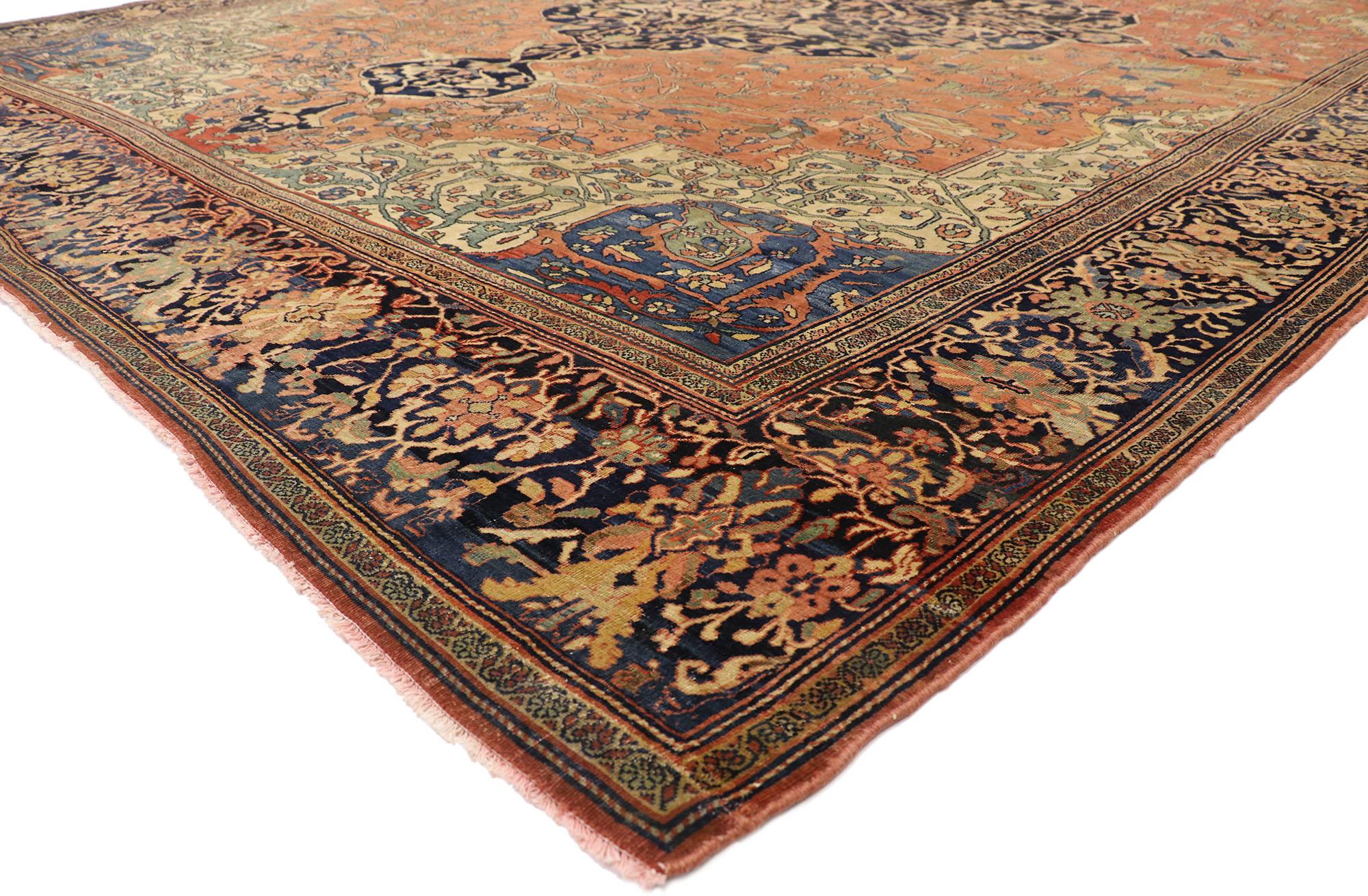 Antiker persischer Farahan-Teppich (Sarouk Farahan) im Angebot