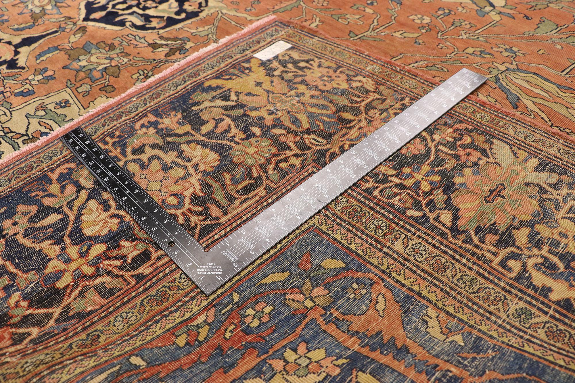 Antiker persischer Farahan-Teppich (Persisch) im Angebot