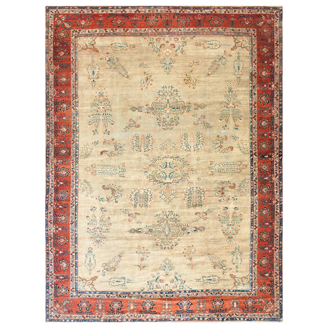 Late 19th Century Persian Farahan Carpet ( 10' x 13'4" - 305 x 405 ) For Sale