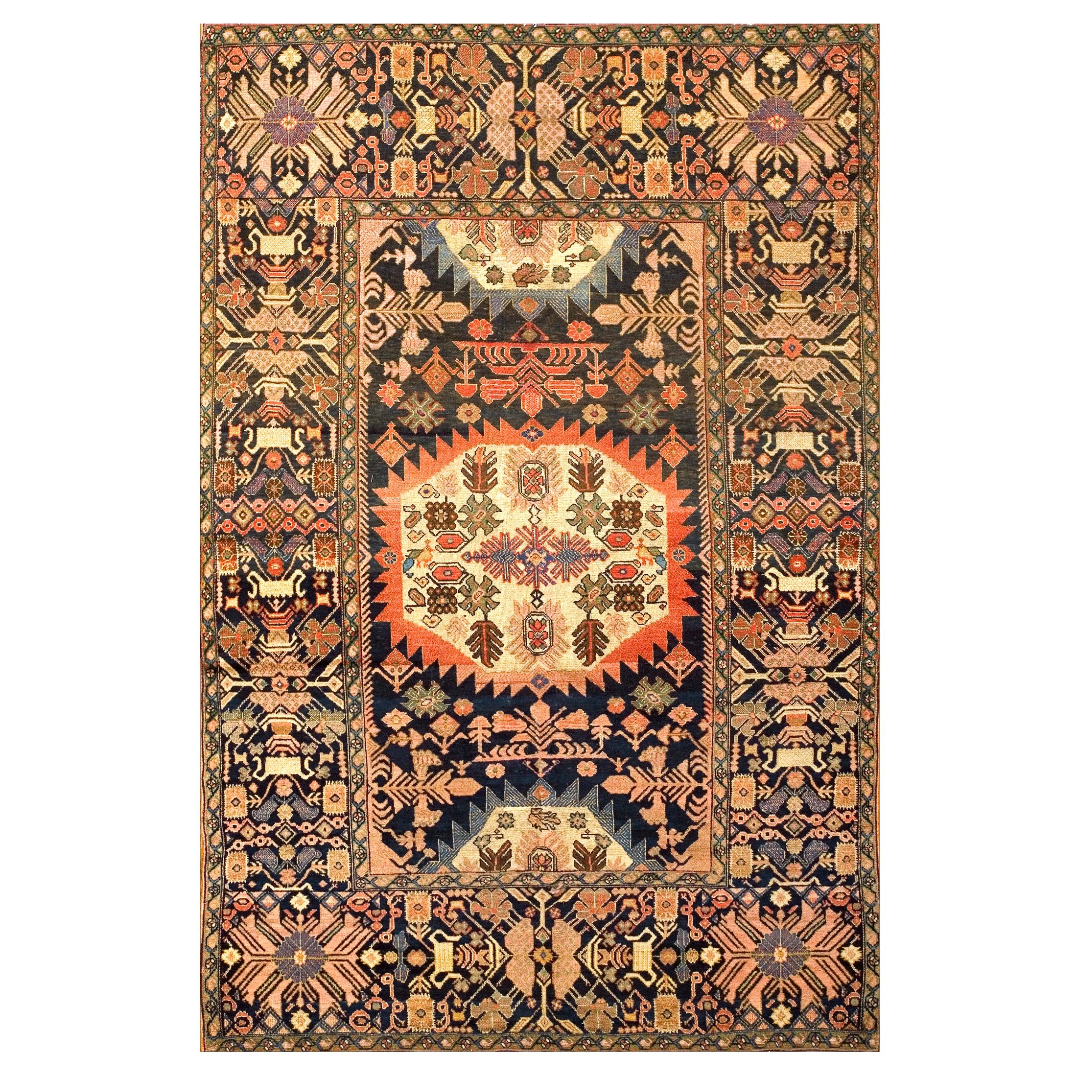 19th Century Persian Farahan Carpet ( 4'2" x 6'3" - 127 x 191 ) For Sale