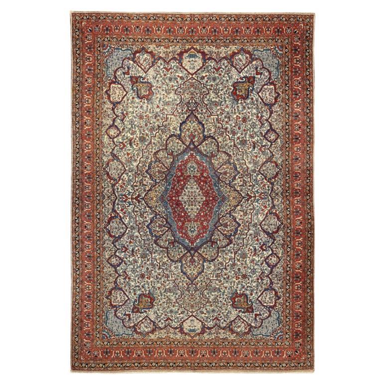 Tapis persan Farahan ancien - Taille : 13'9x9'7