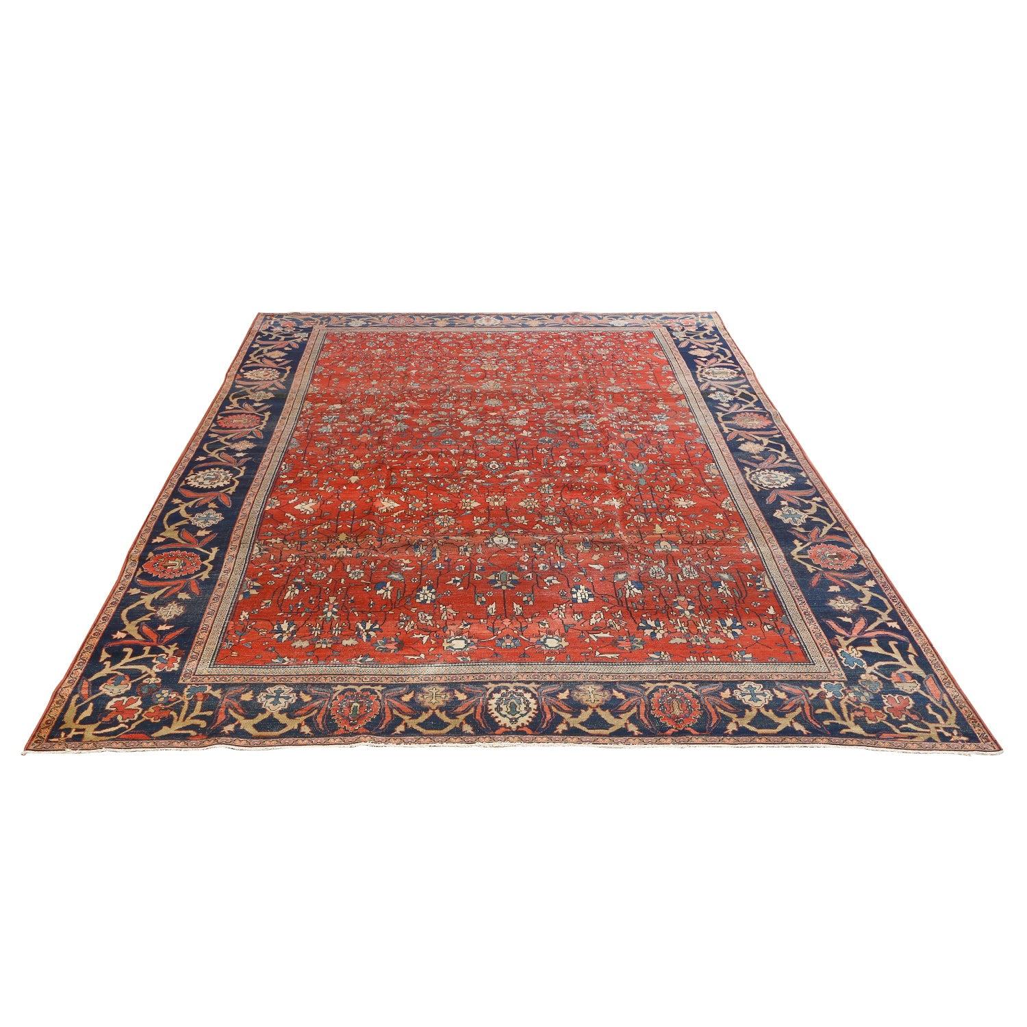 Sarouk Farahan Tappeto antico persiano Farahan - Dimensioni: 1'8 X 8'4 in vendita