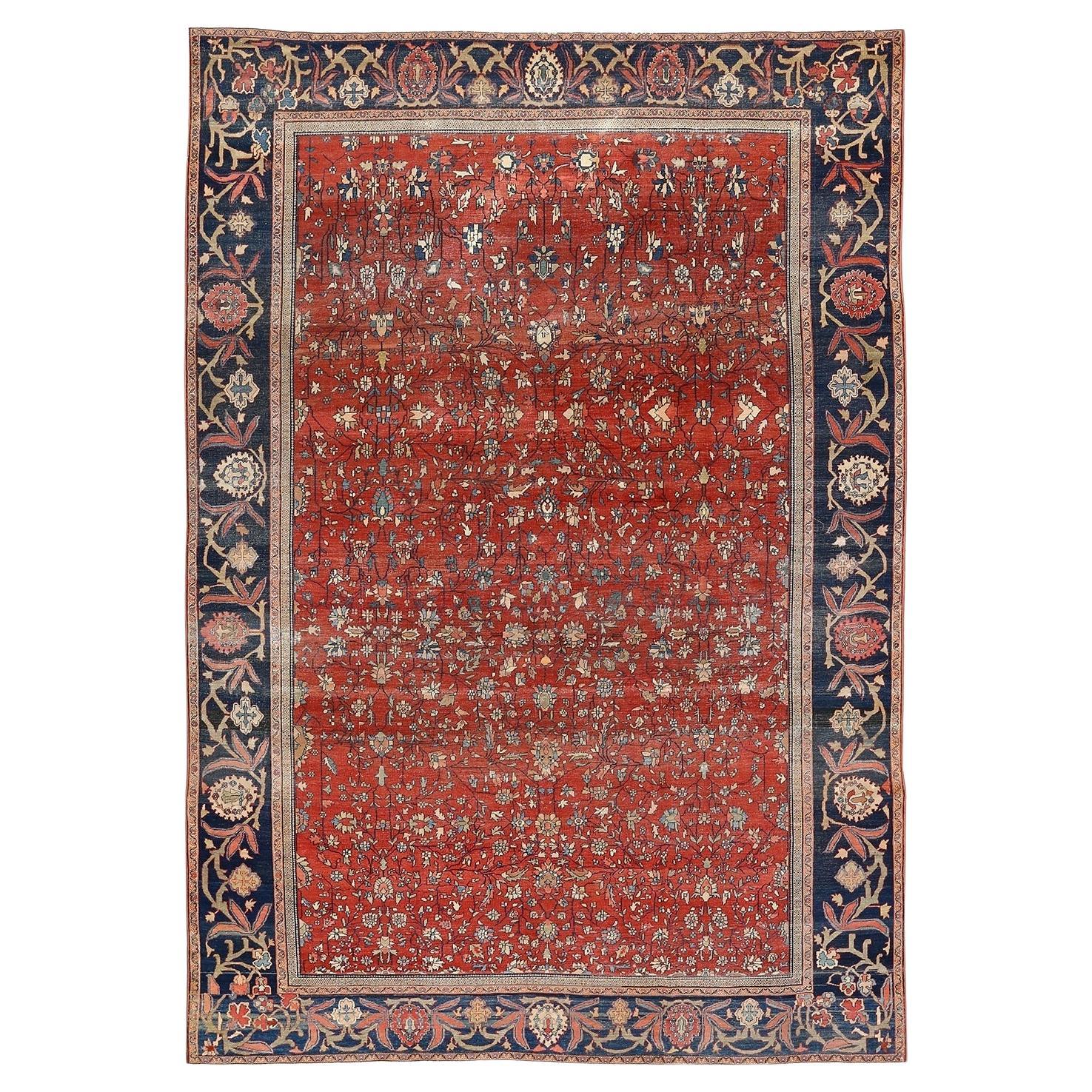 Antiker persischer Farahan-Teppich - Größe: 1'8 X 8'4